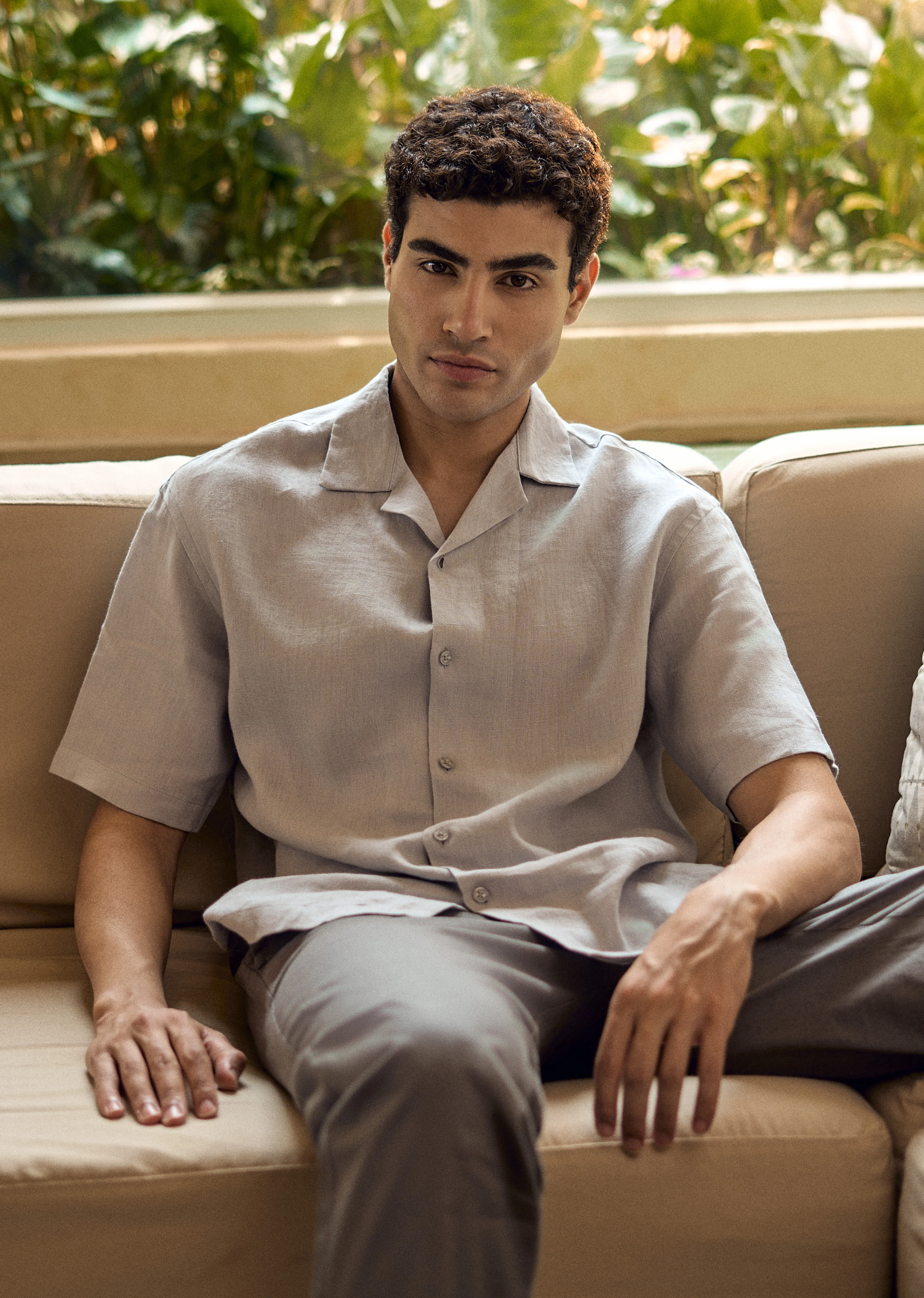 100% Pure Irish Grey Linen Shirt - Image 2