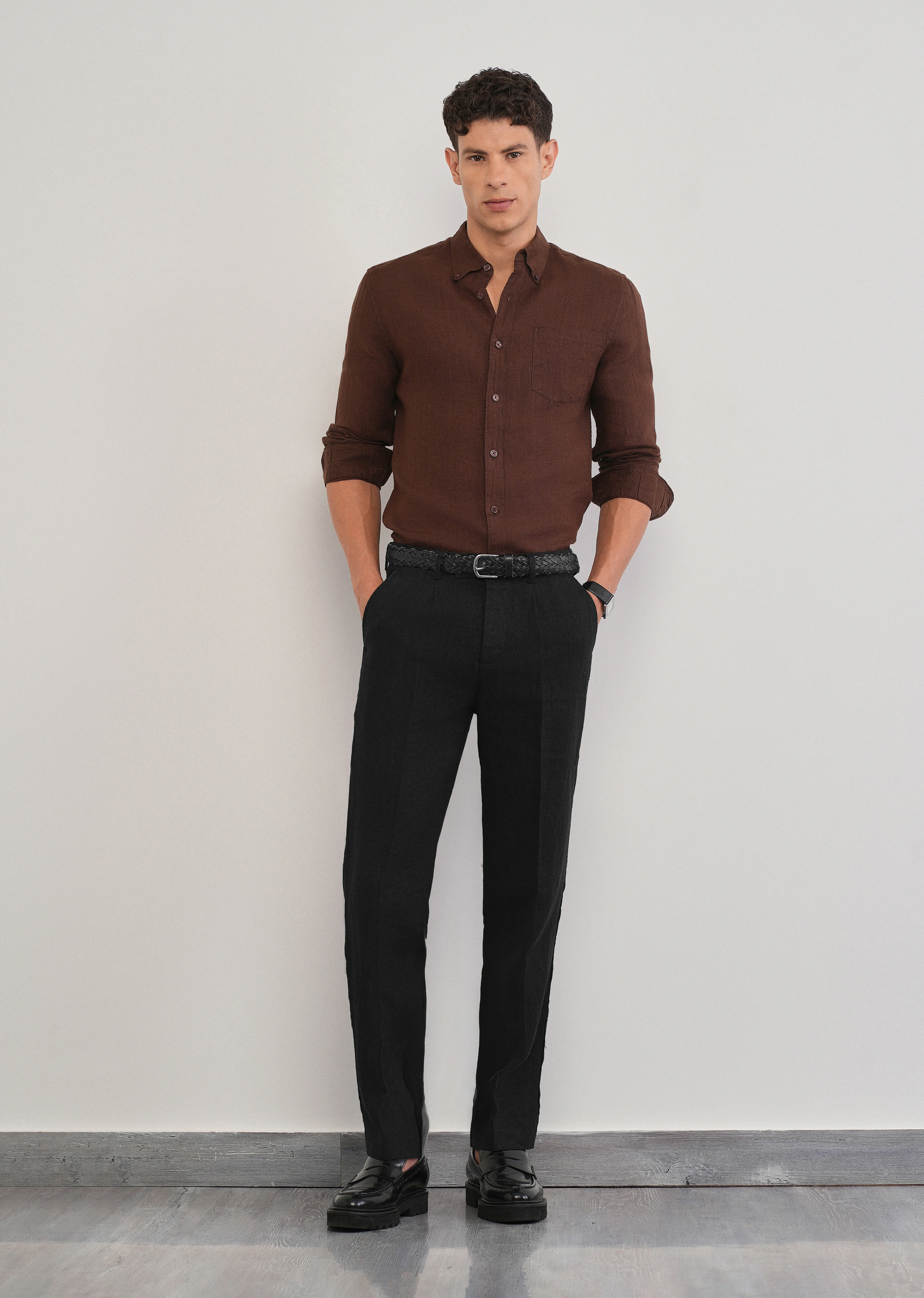 100% Pure Linen Black Pant - Image 7