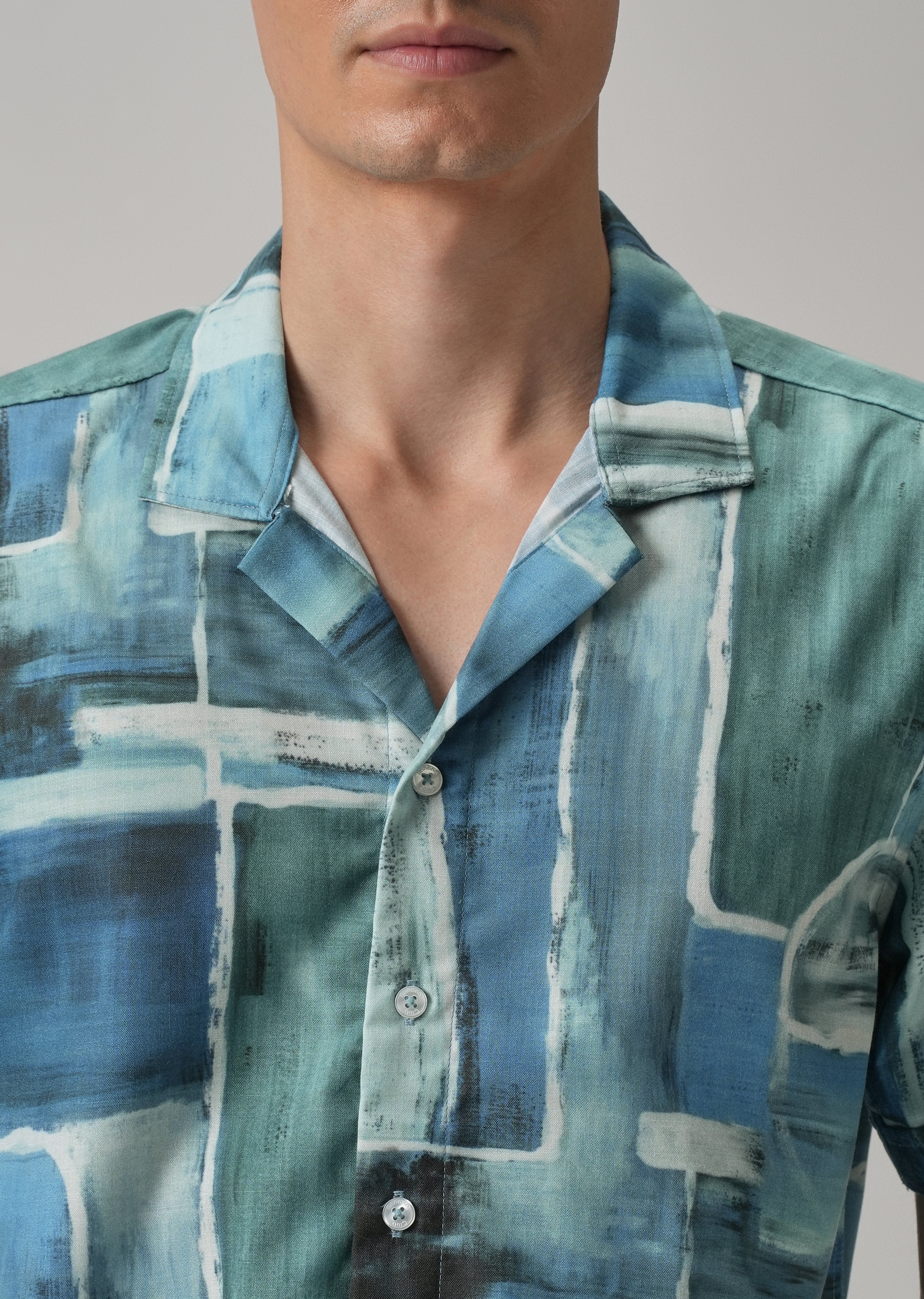 Abstract Art Half Sleeve Shirt - Image 5