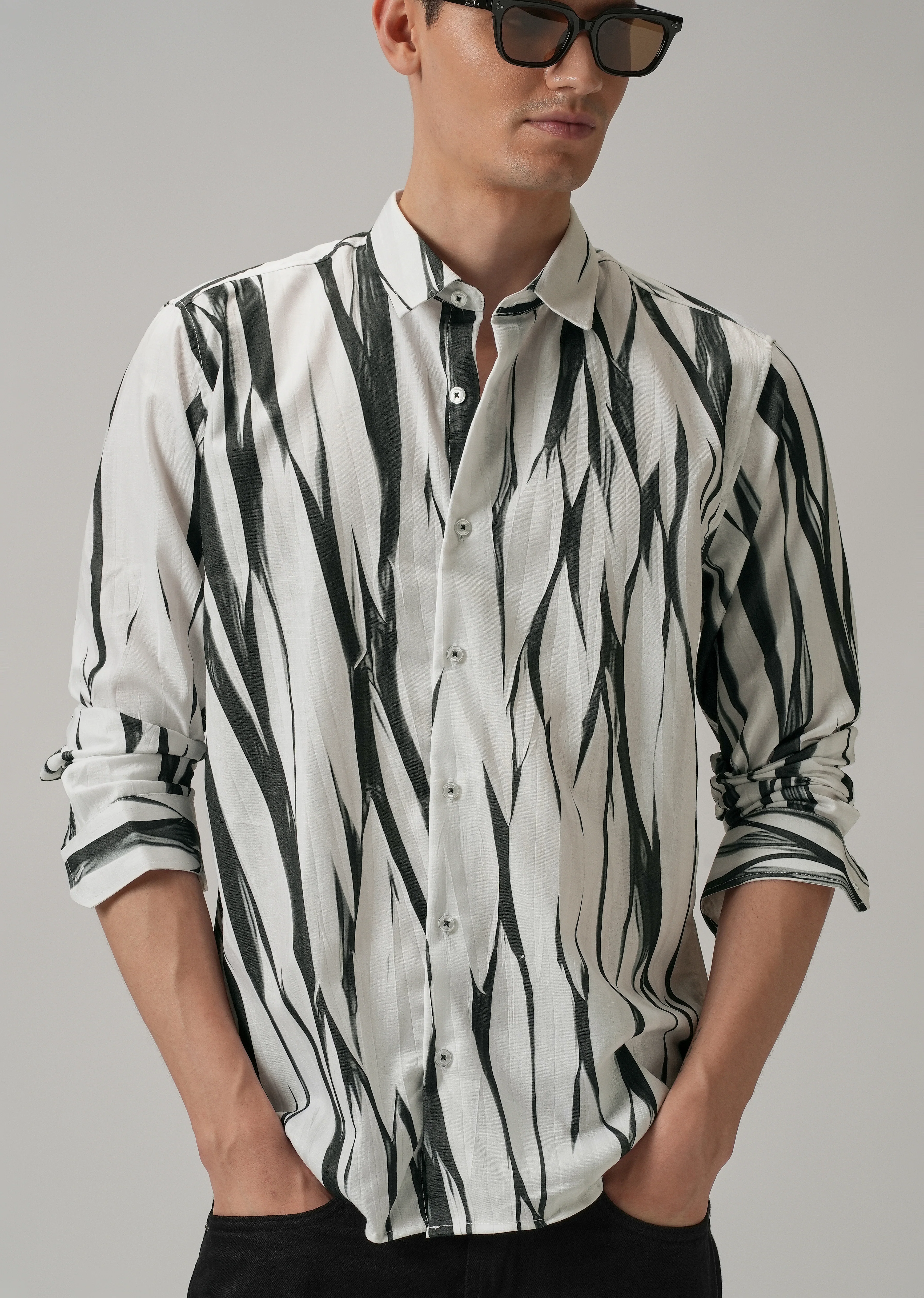Abstract Black Shirt - Image 7