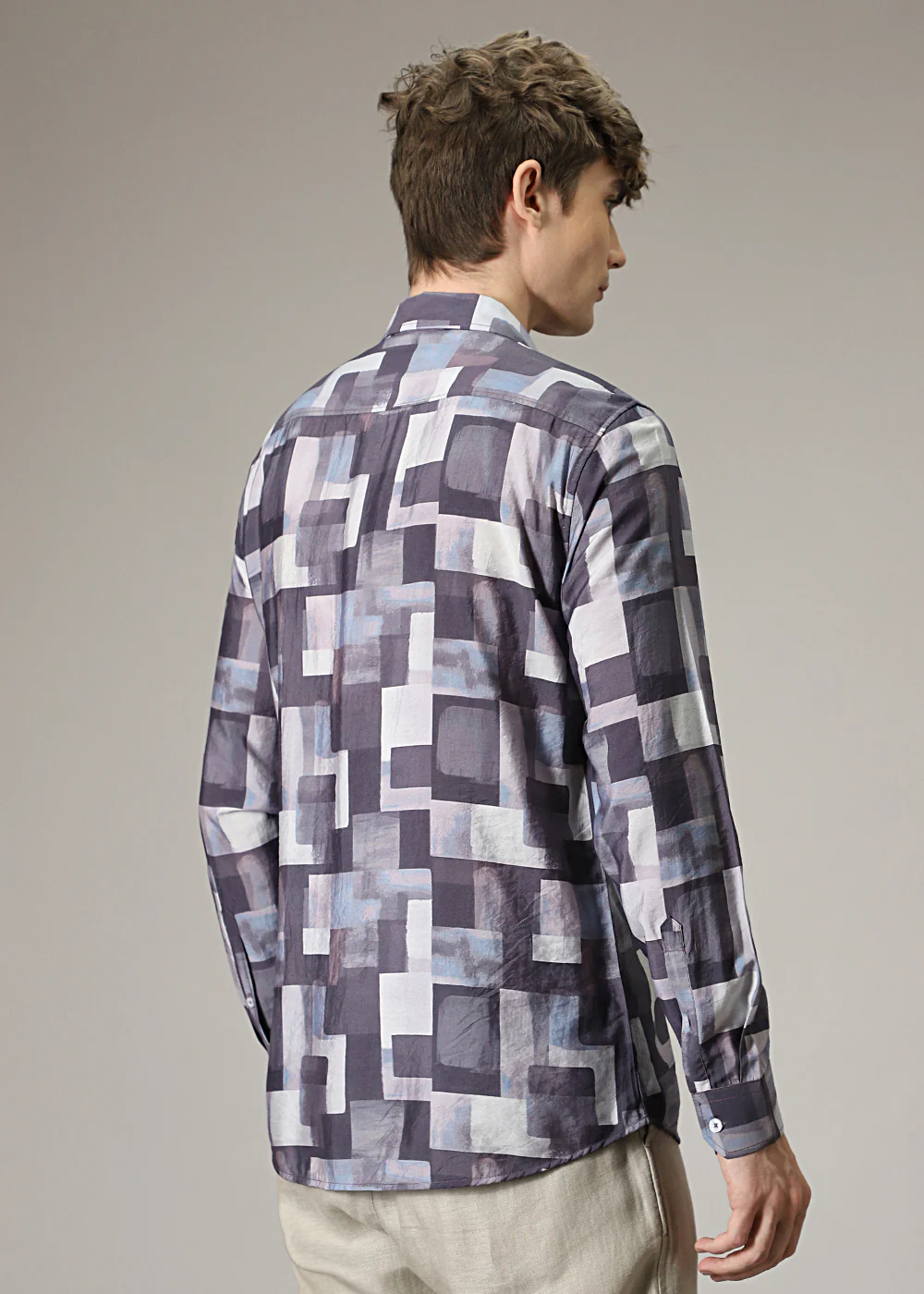 Abstract Block Print Shirt - Image 4
