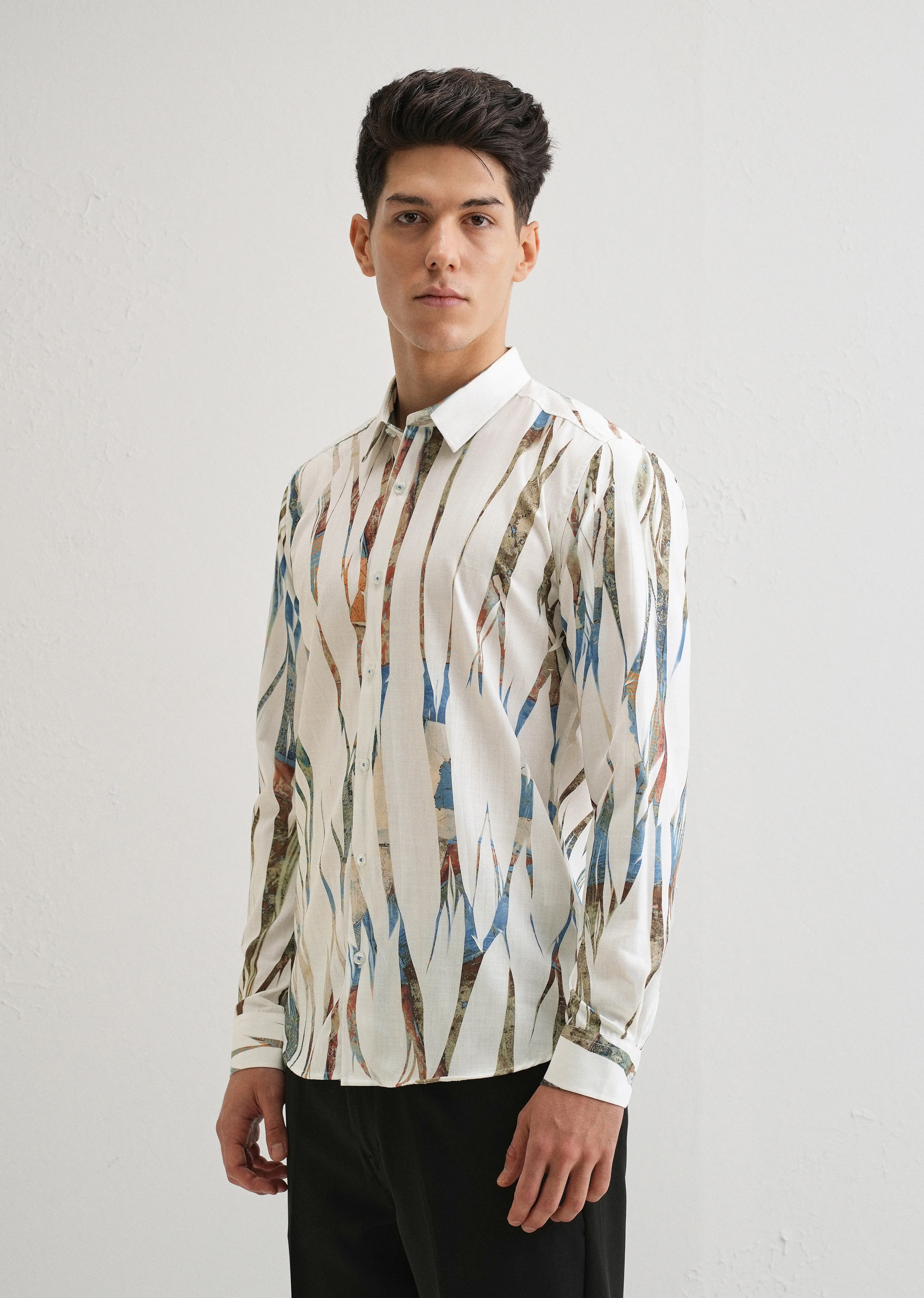 Abstract Brushstroke Shirt - Image 4