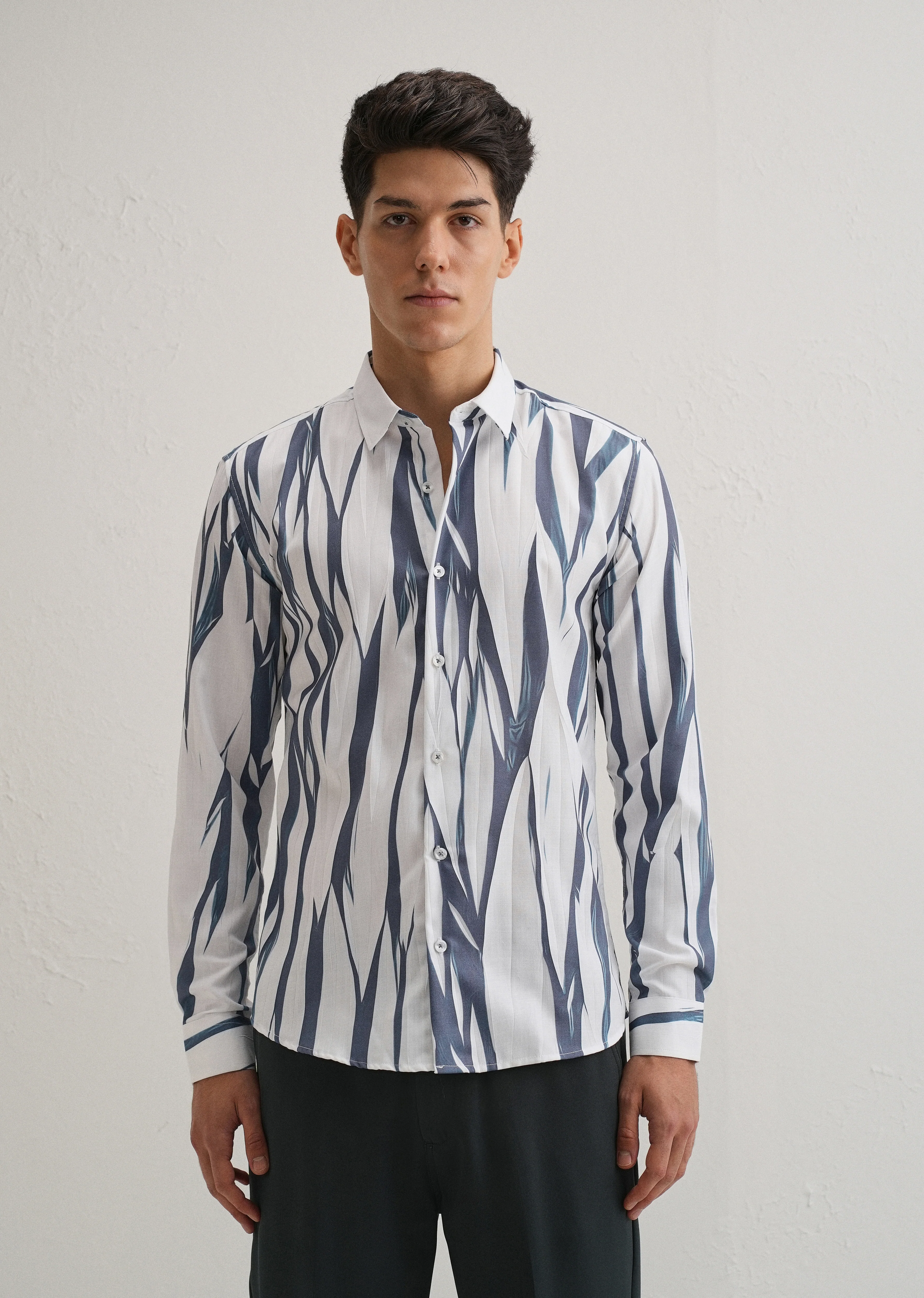 Abstract Grey Shirt - Image 3