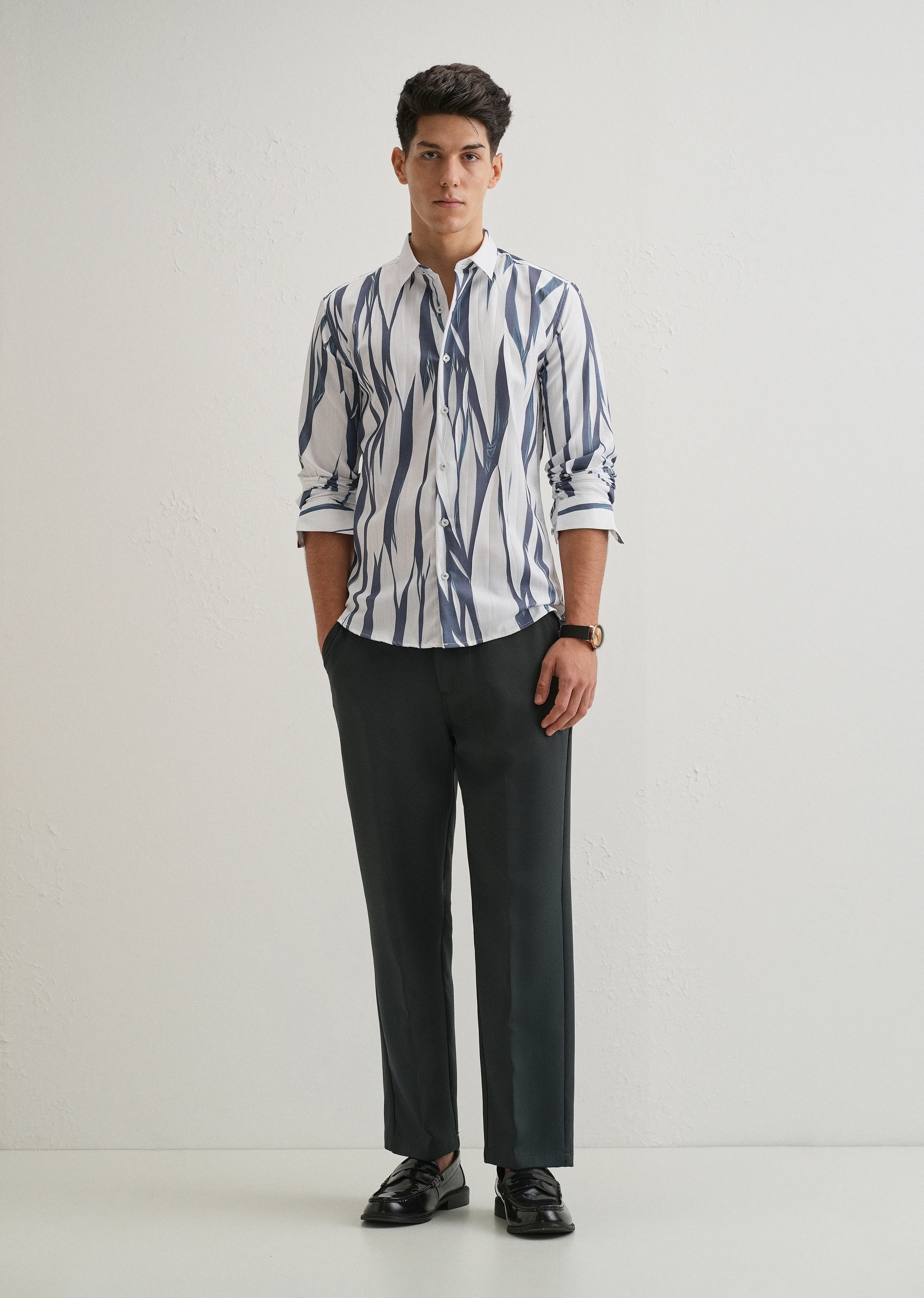 Abstract Grey Shirt - Image 6