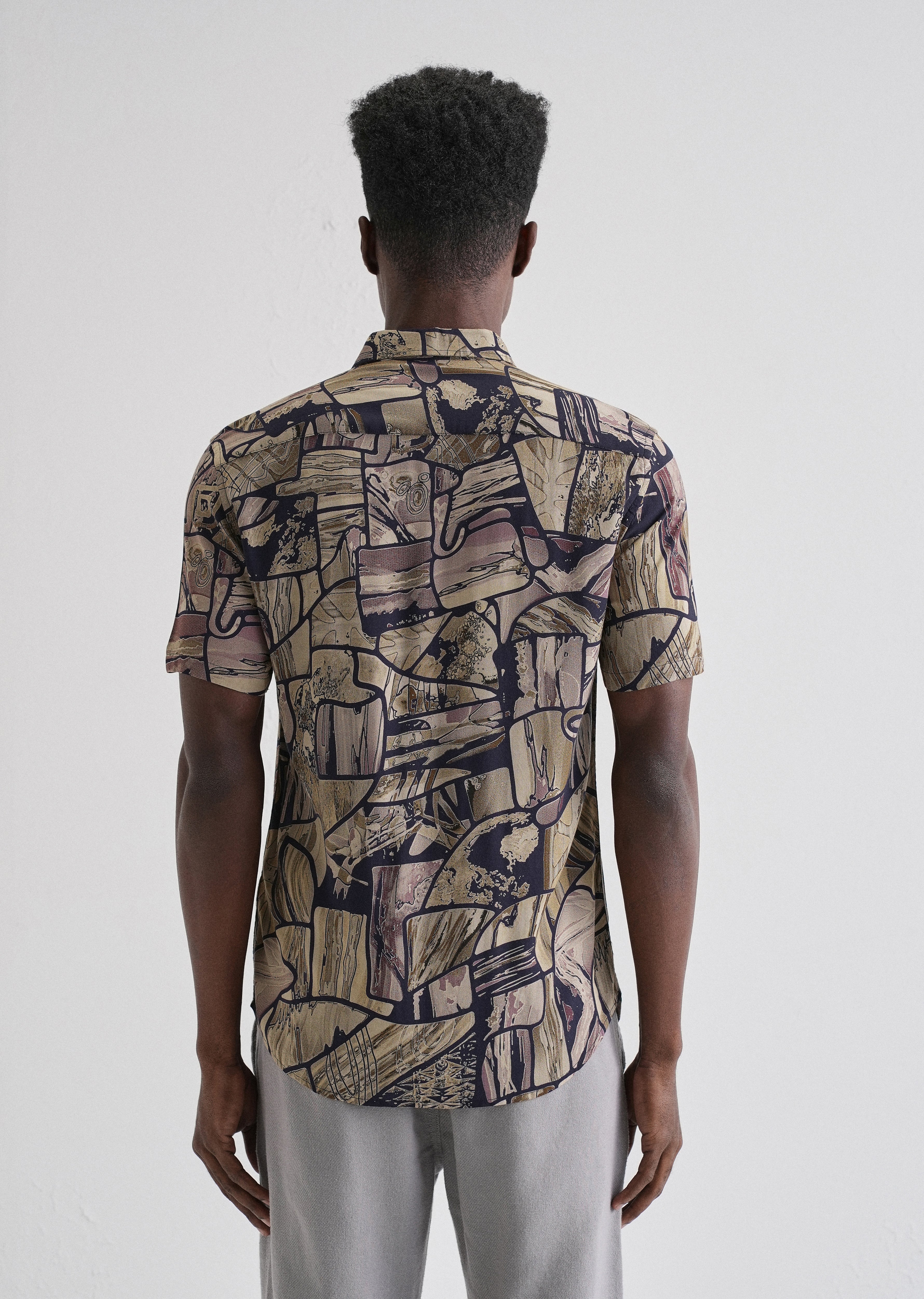 Abstract Mosaic Feather shirt - Image 2