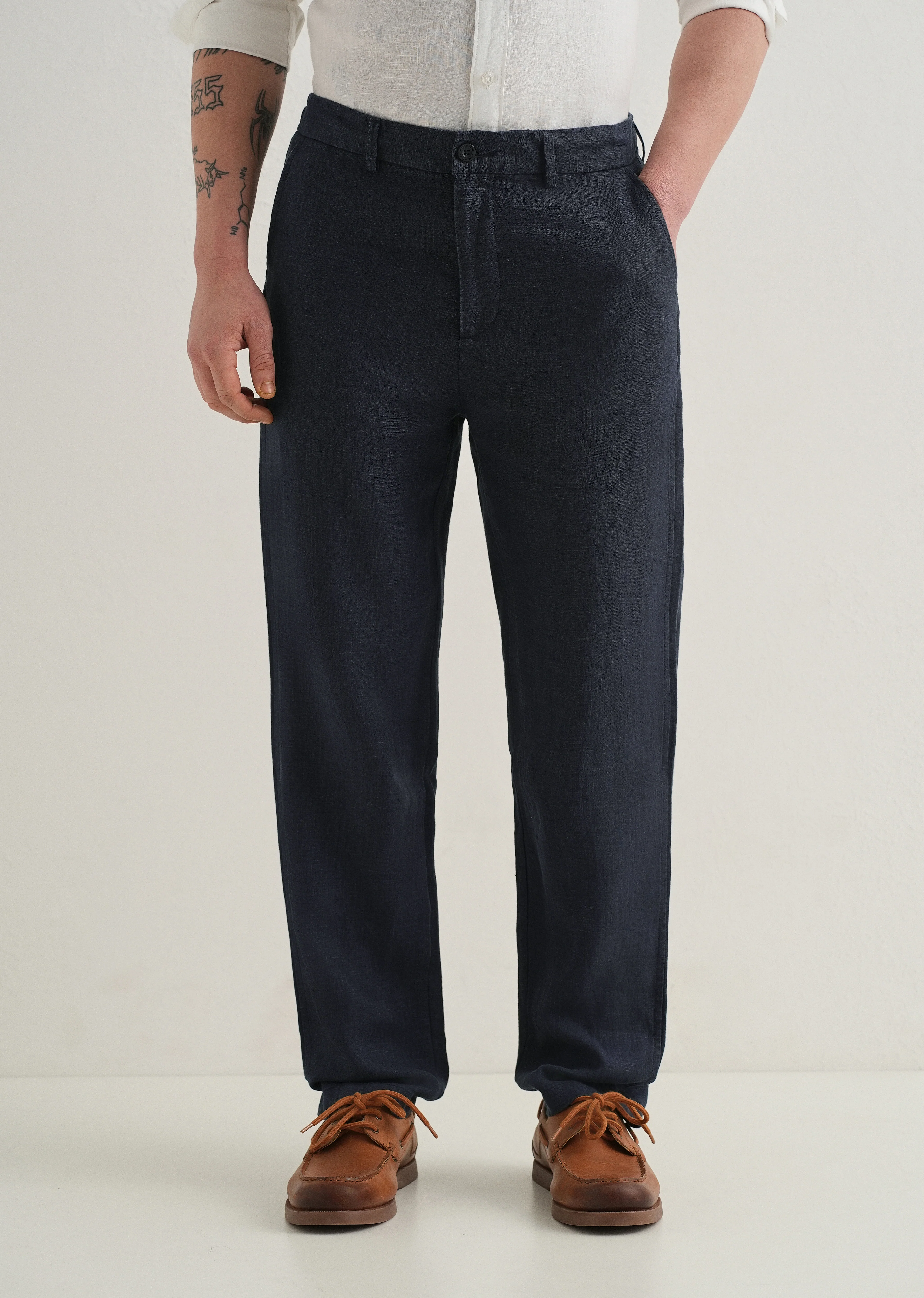 Admiral Blue Linen Pant - Image 3