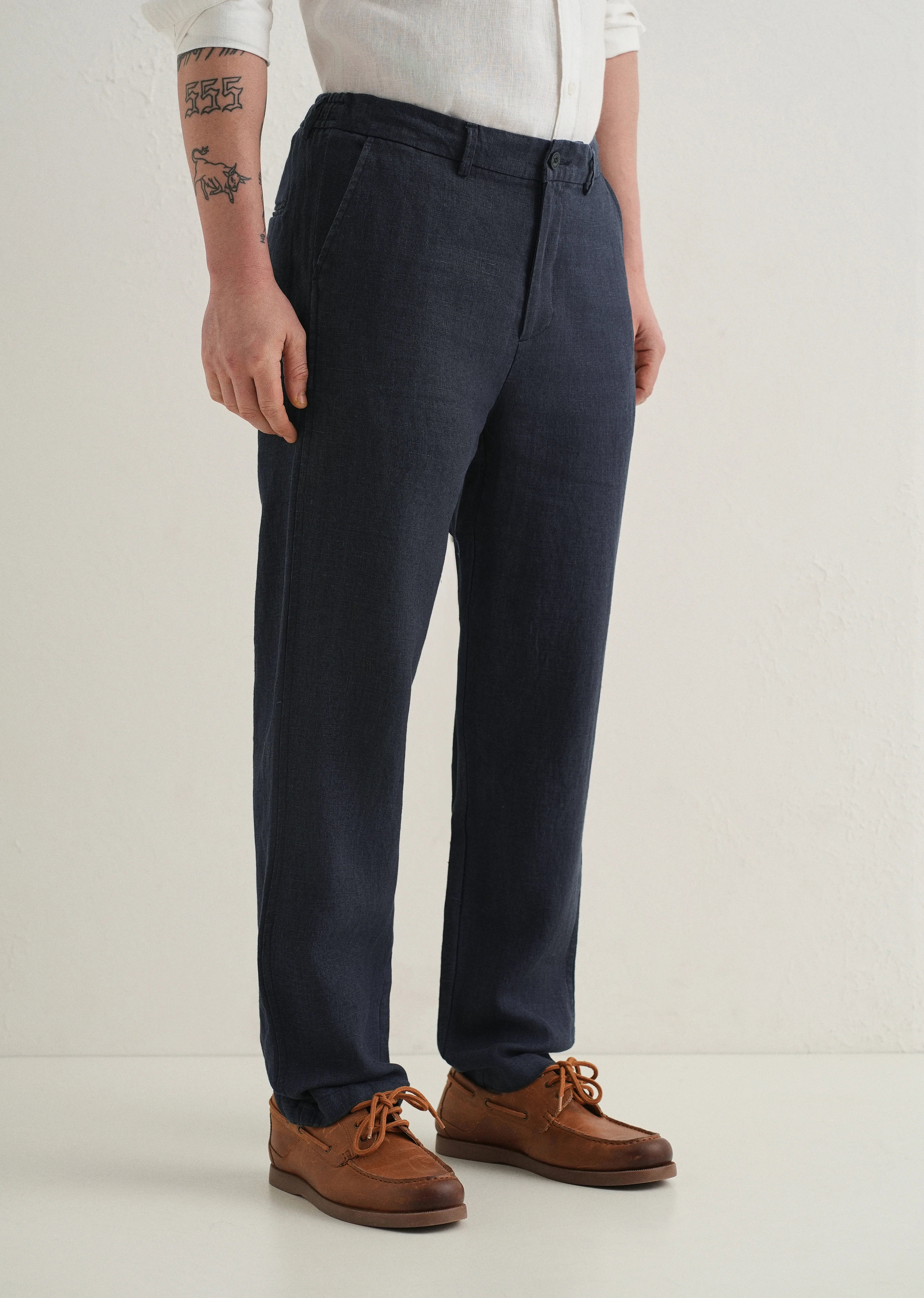 Admiral Blue Linen Pant - Image 4