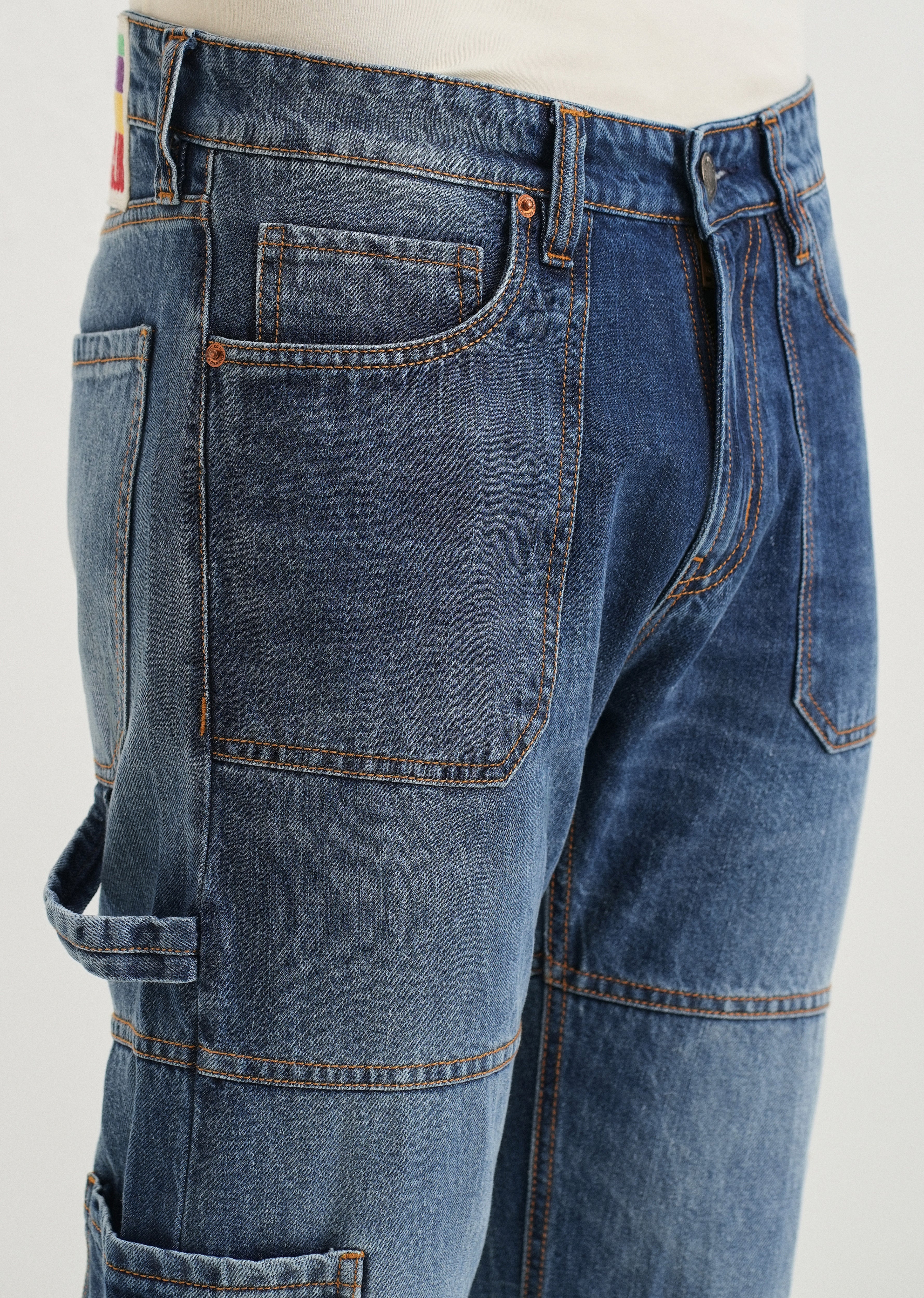 Aero Blue Baggy fit Jeans - Image 5