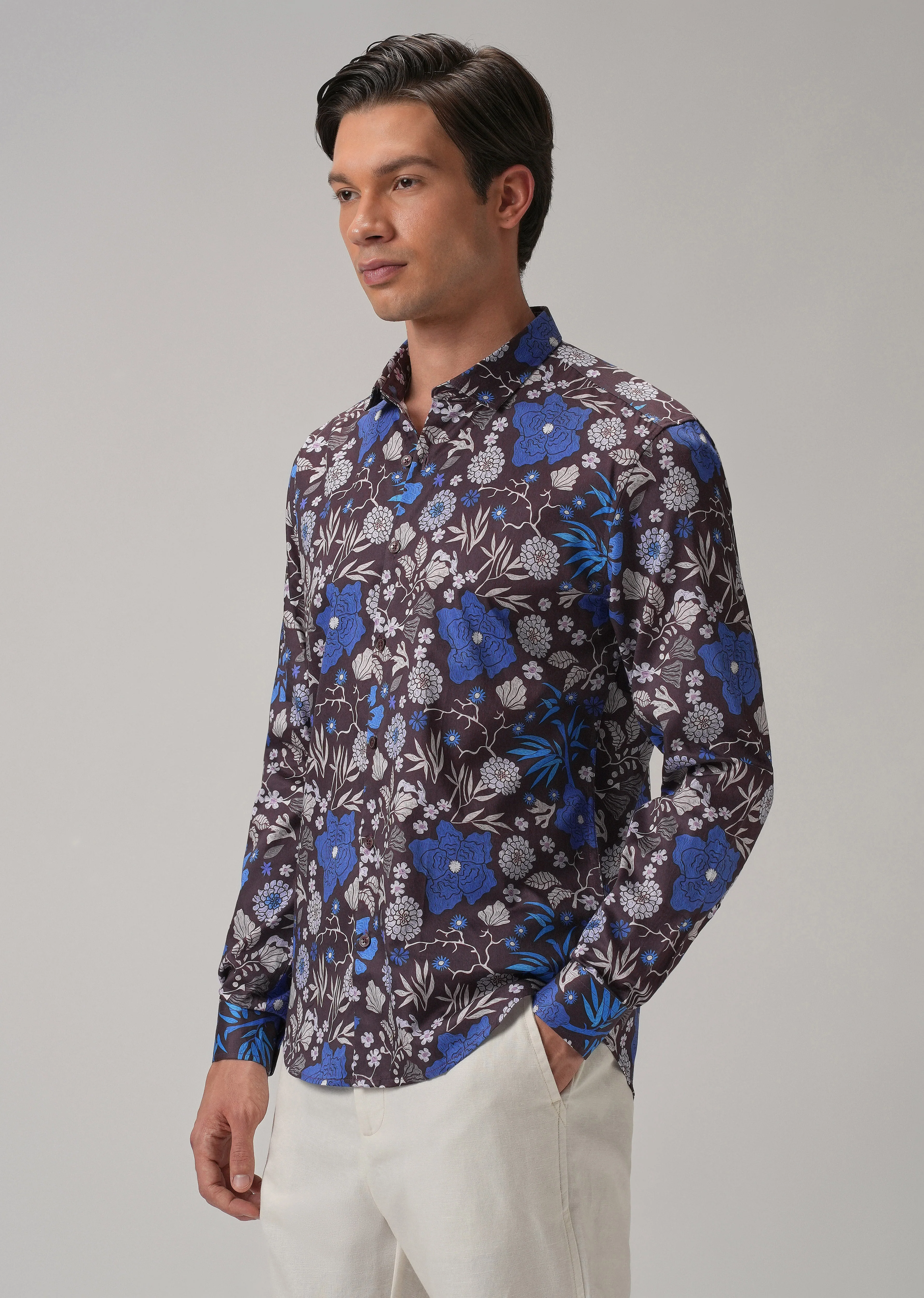 All Over Floral Printed Full Sleeve Shirt - Image 4