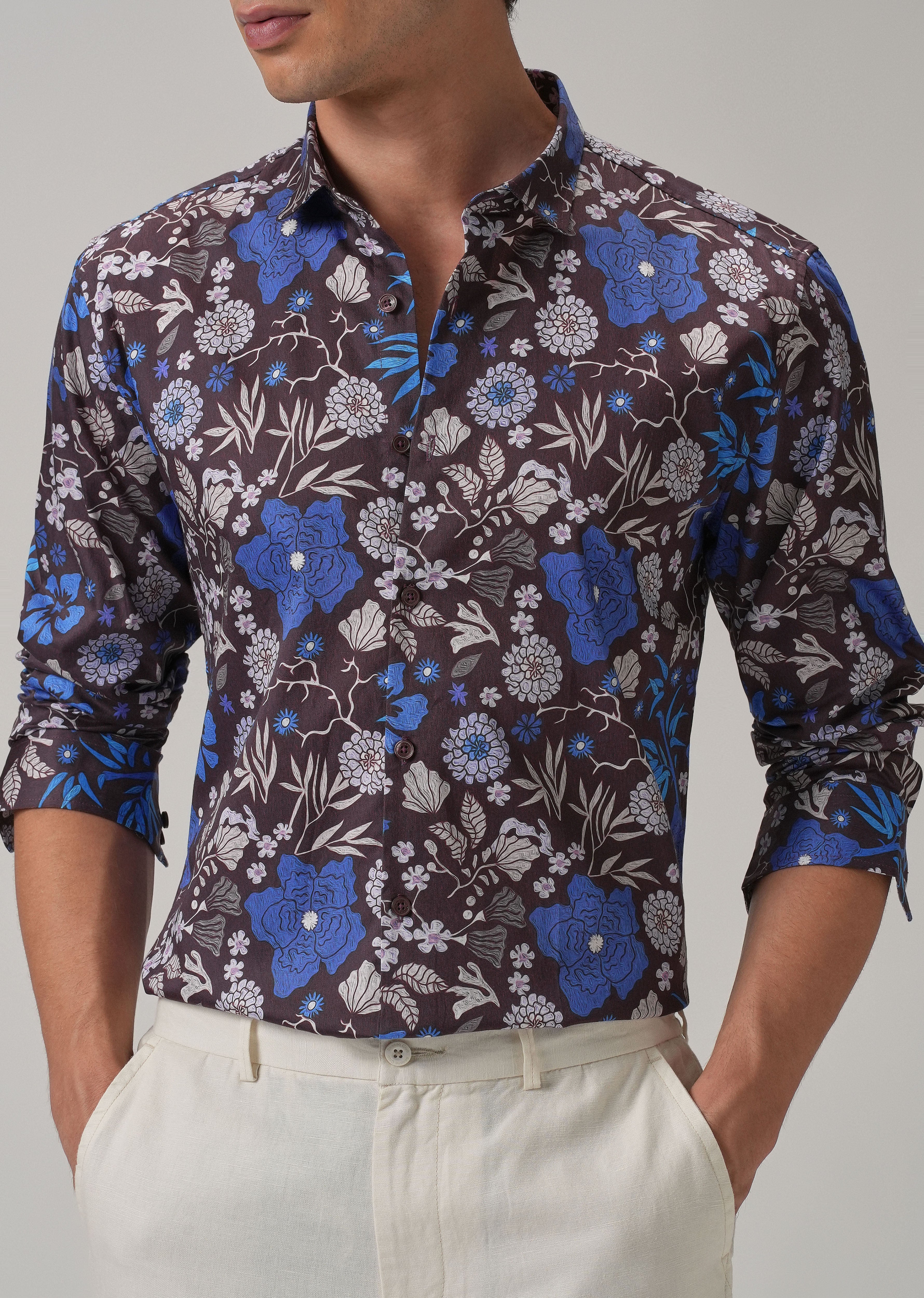All Over Floral Printed Full Sleeve Shirt - Image 7