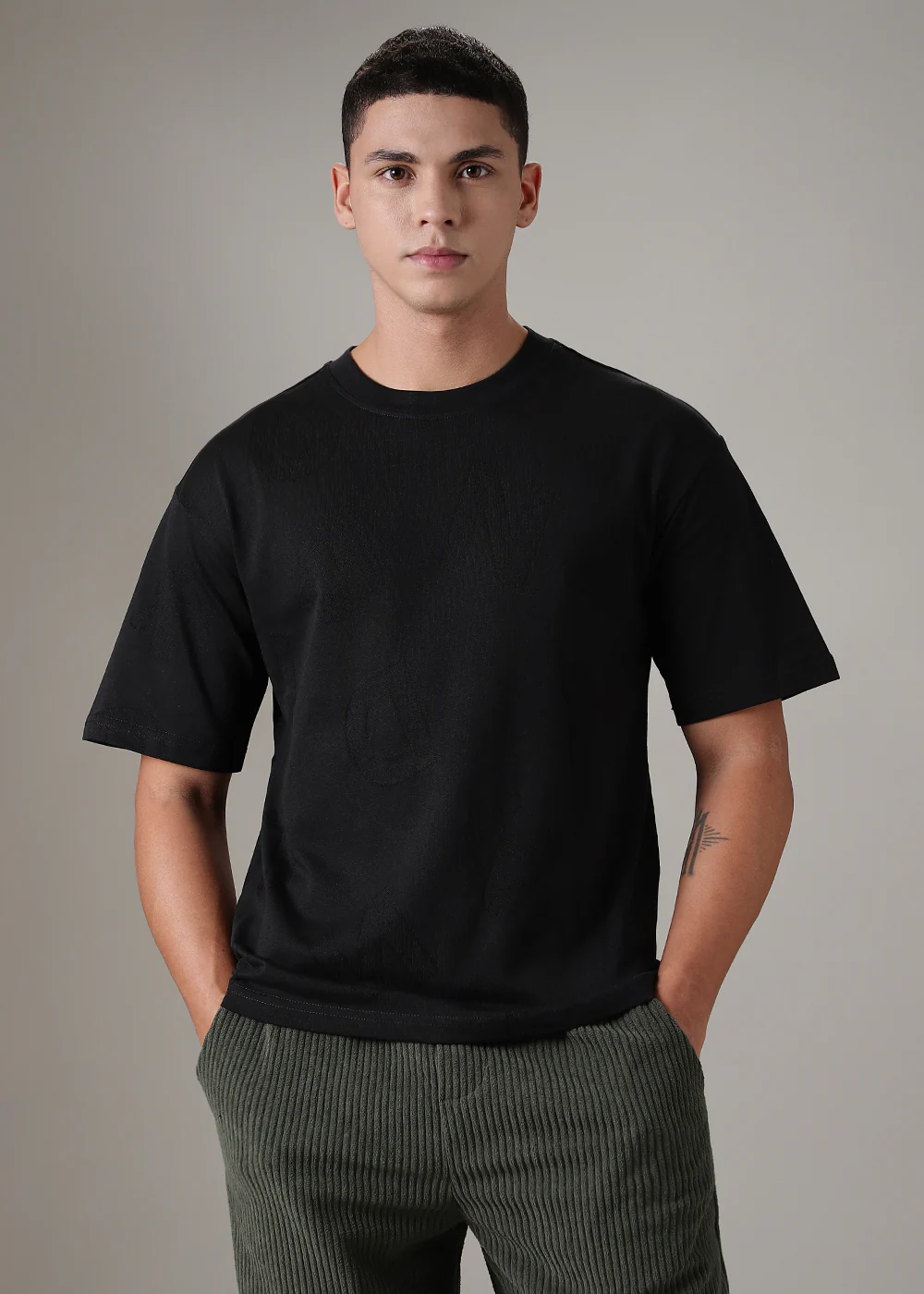 Alpha Black Oversized T-shirt - Image 3