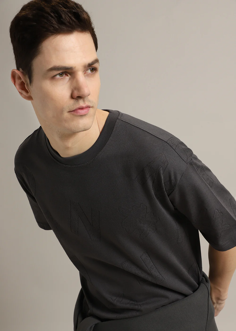 Alpha Grey Oversized T-shirt - Image 6