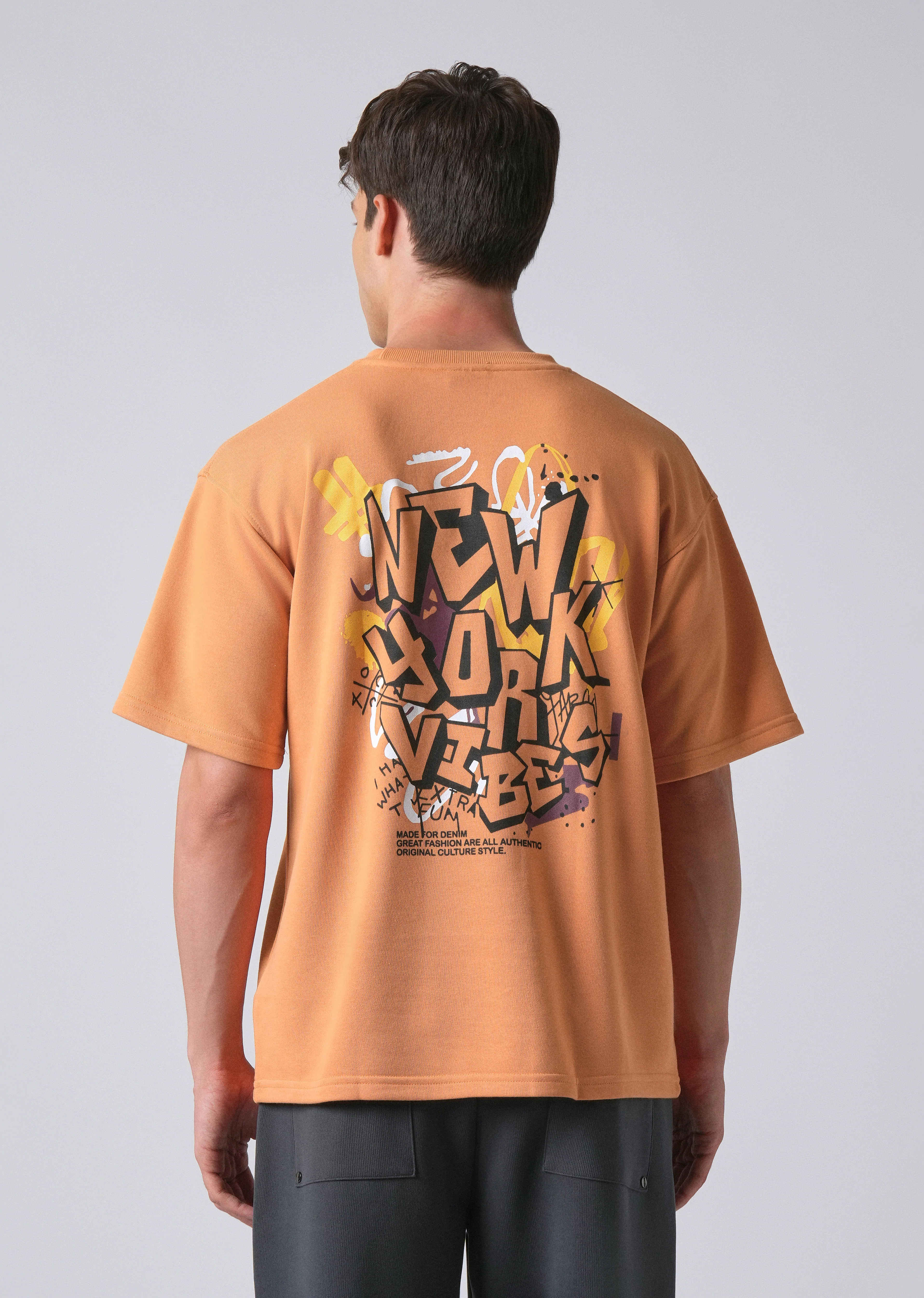 Apricot Orange Oversized T-shirt - Image 5