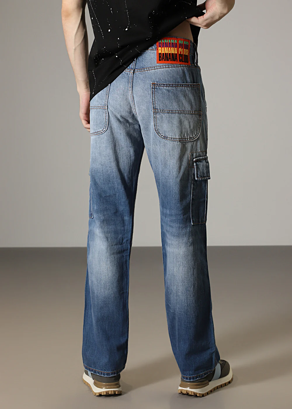 Aqua Blue Baggy fit Jeans - Image 4