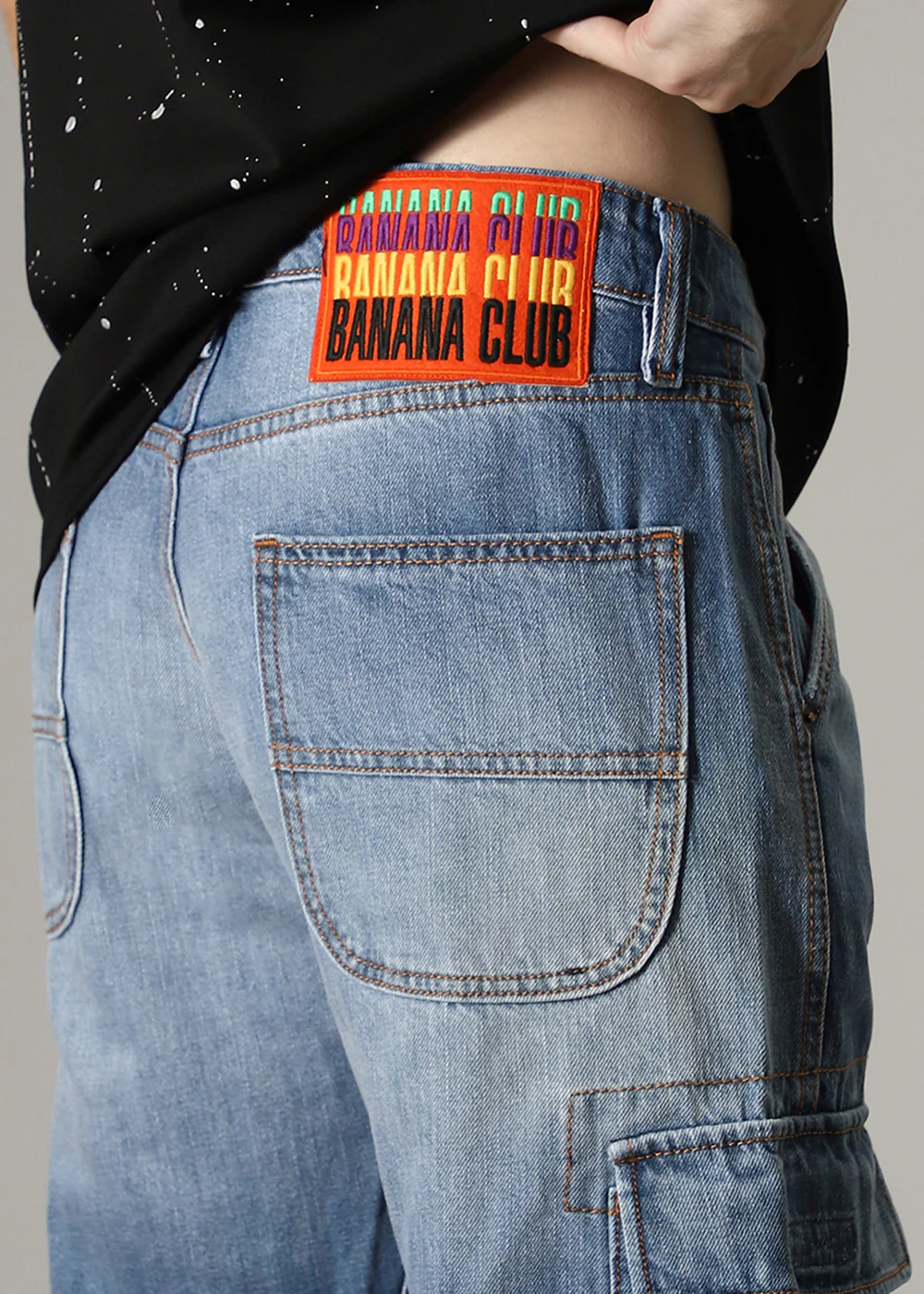 Aqua Blue Baggy fit Jeans - Image 7
