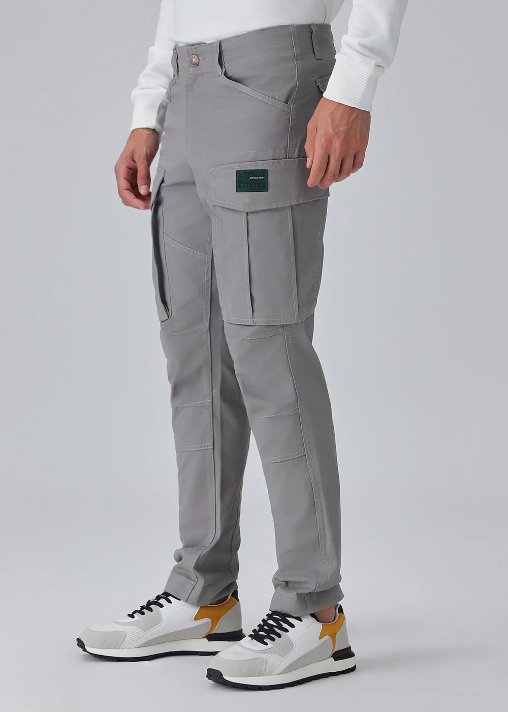 Aqua Gray Cargo Pant - Image 4