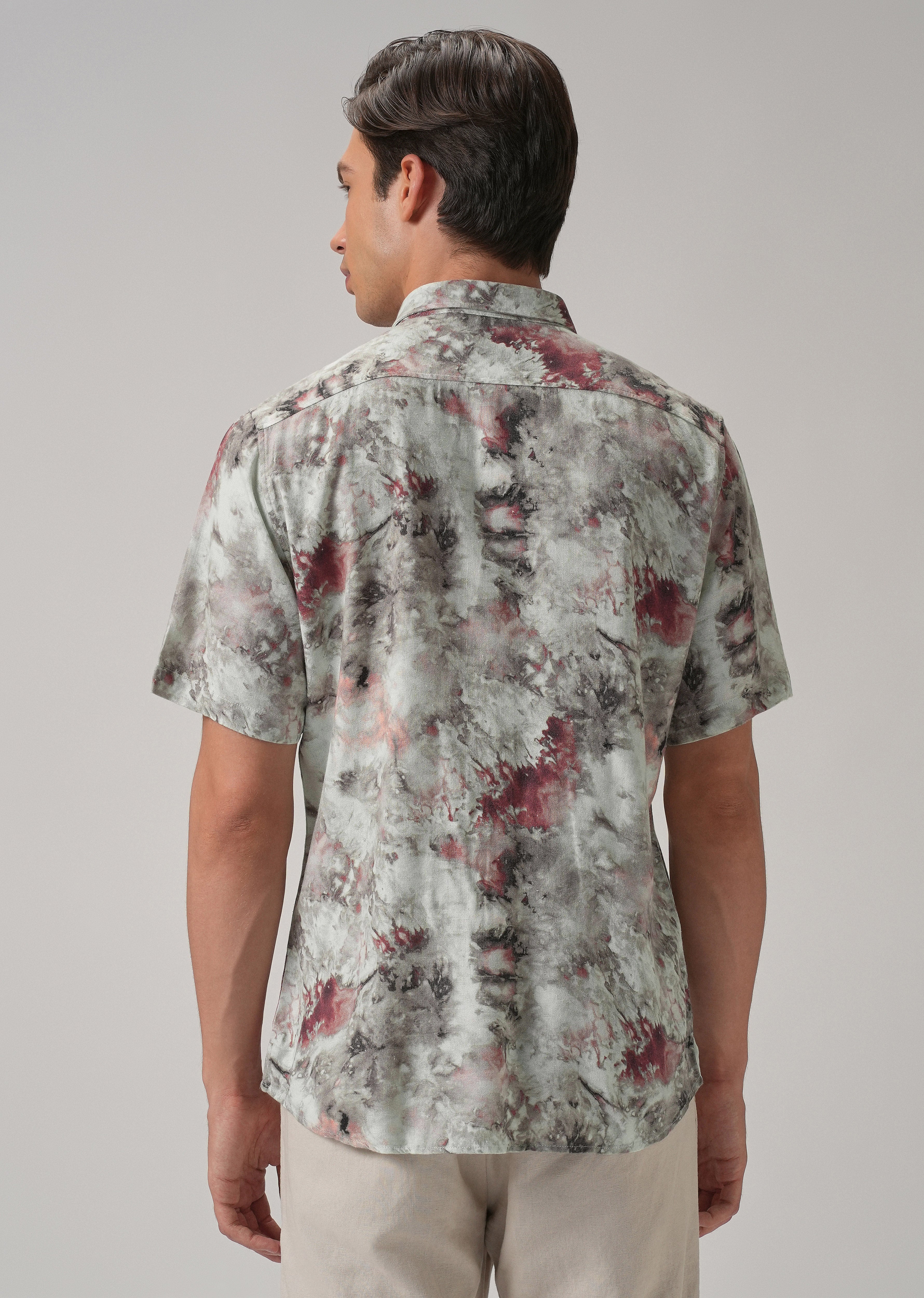 Aquarelle Abstract Half Sleeve shirt - Image 2