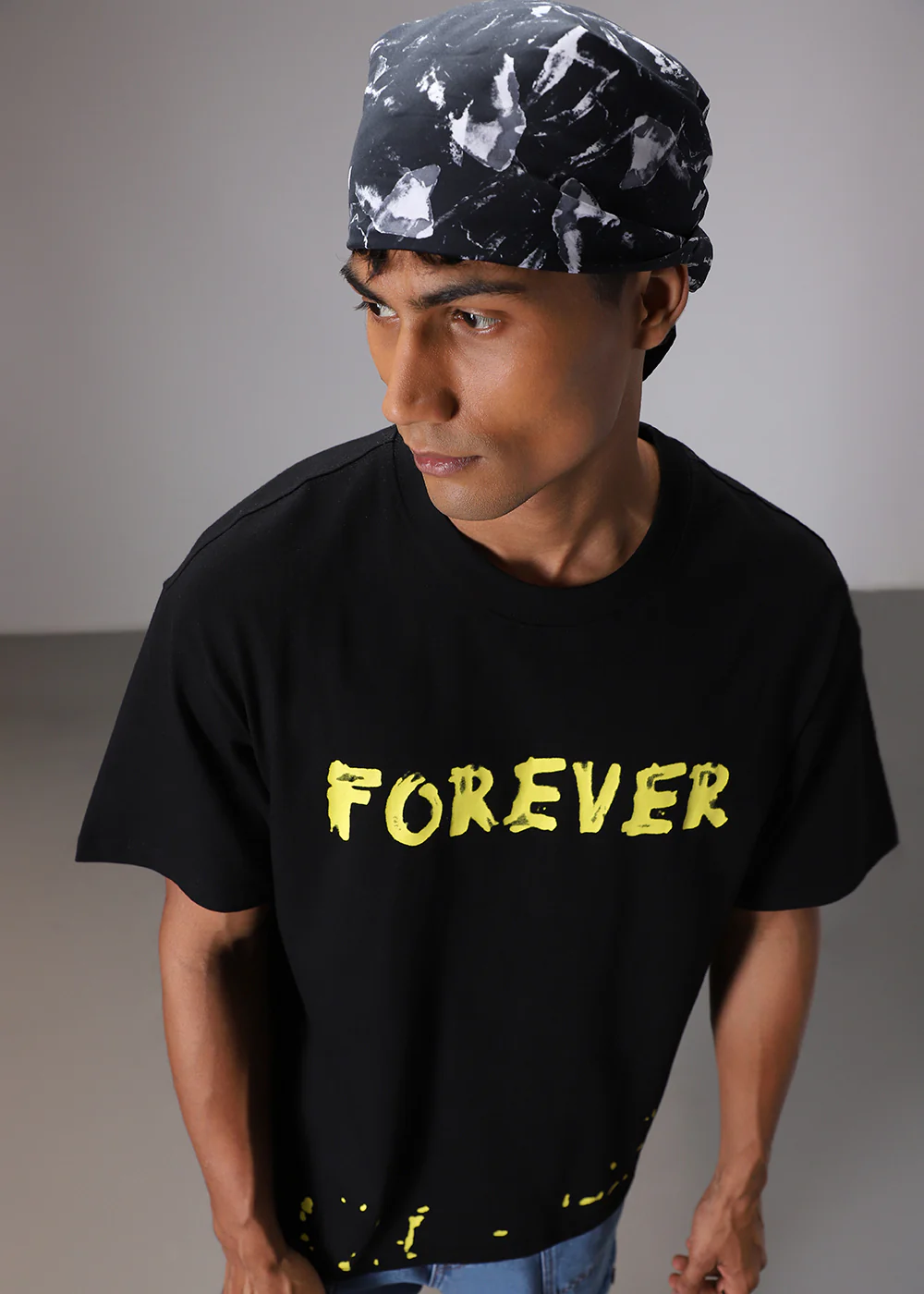Artistic Array Black Oversized T-shirt - Image 2
