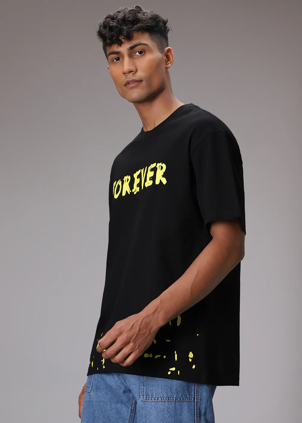 Artistic Array Black Oversized T-shirt - Image 3