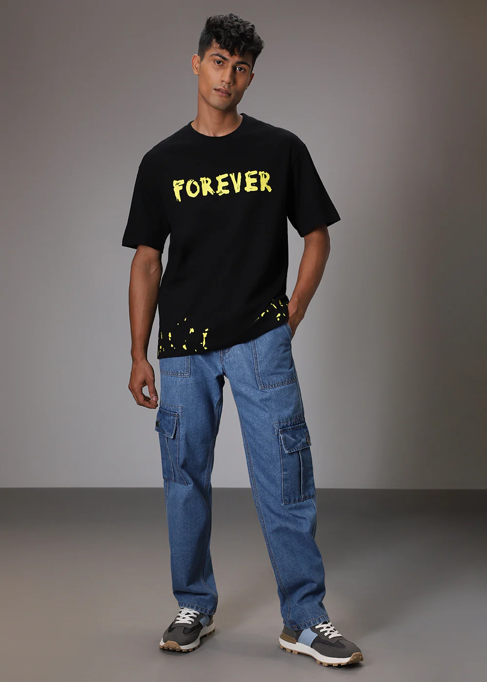 Artistic Array Black Oversized T-shirt - Image 5