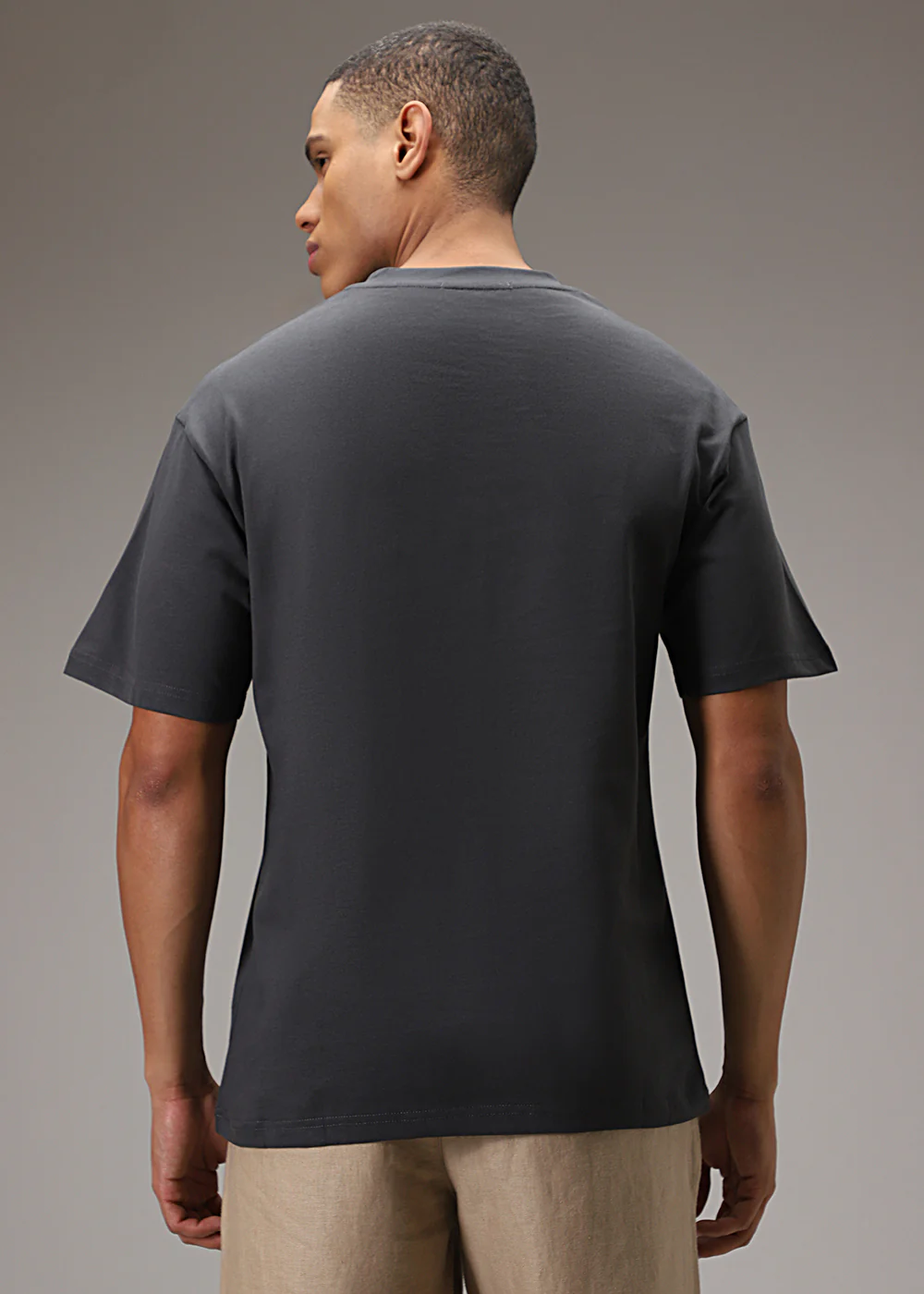 Artistic Array Grey Oversized T-shirt - Image 4