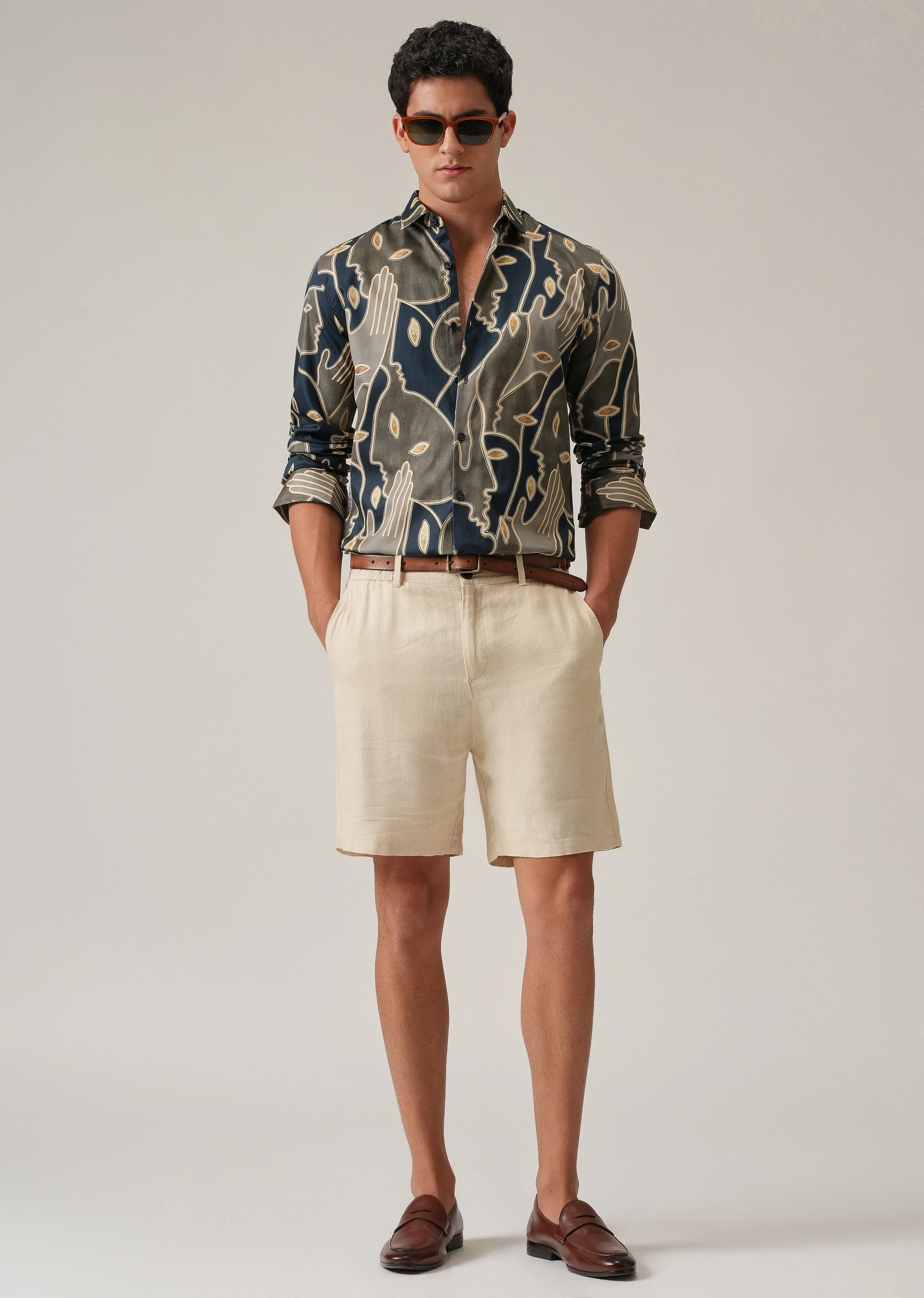 Artistic Faces Print Shirt - Image 6
