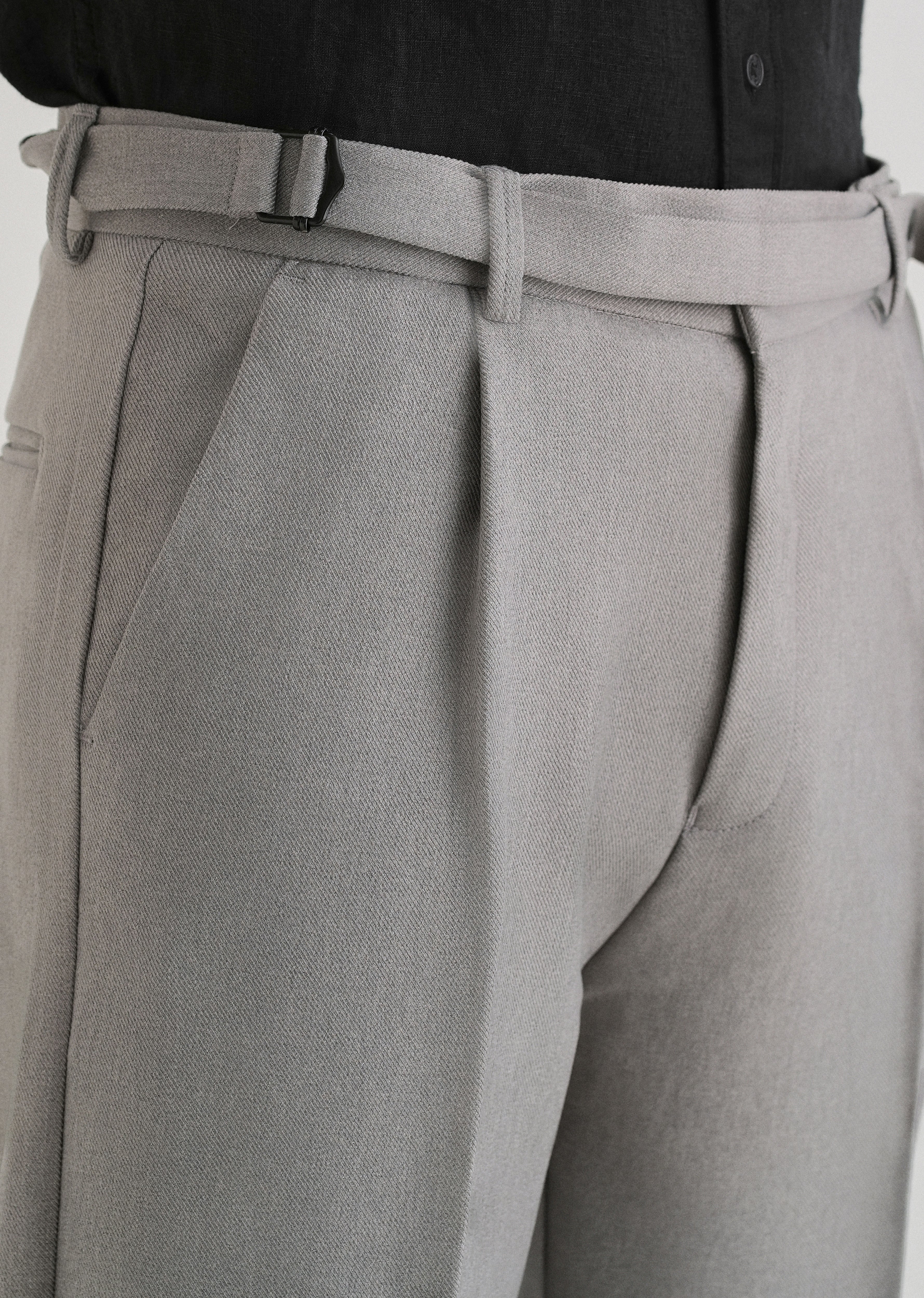 Ash Grey Gurkha Pant - Image 5