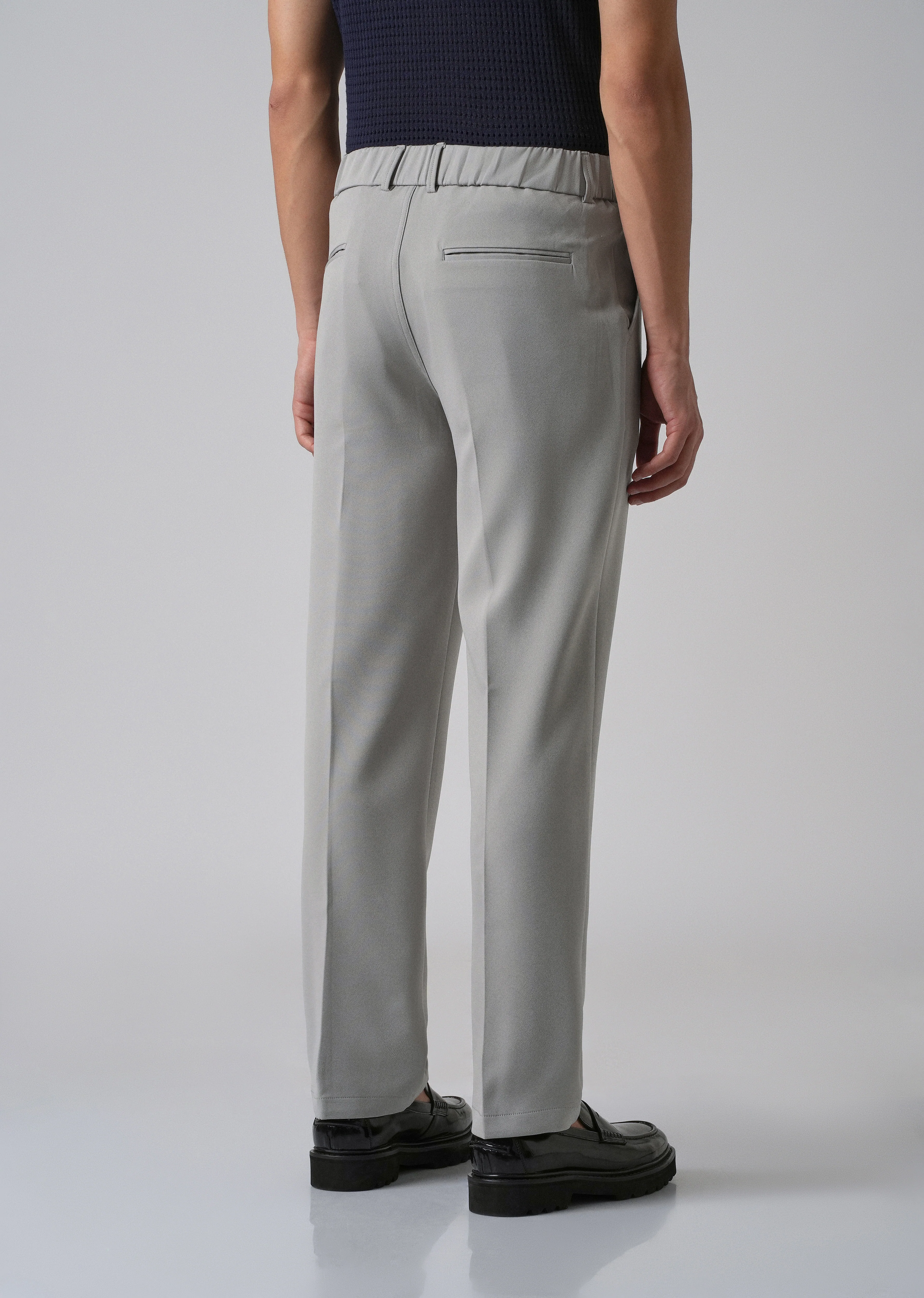Ash Grey Relaxed Fit Trousers - Image 2