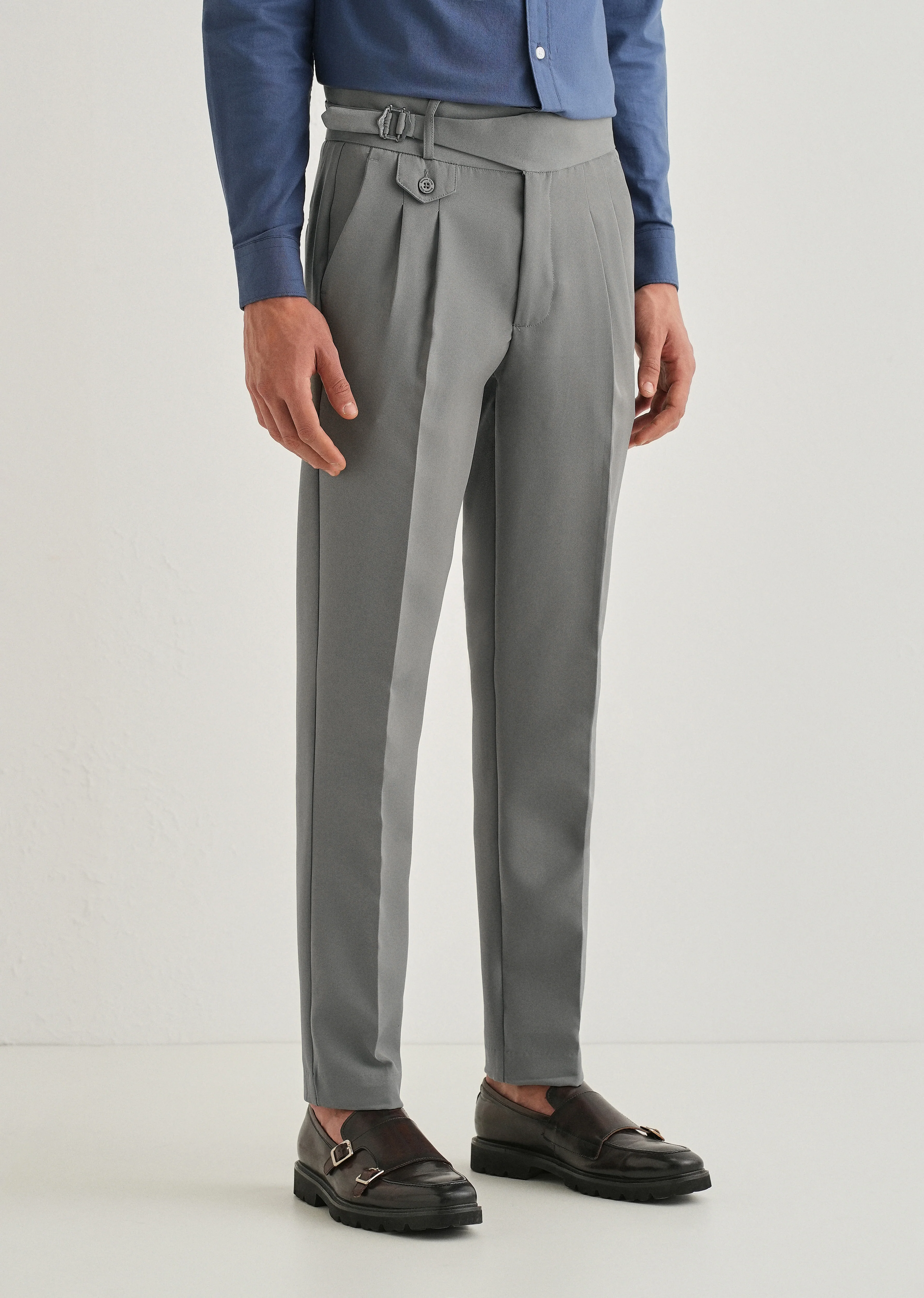 Ash Olive Gurkha Pant - Image 4