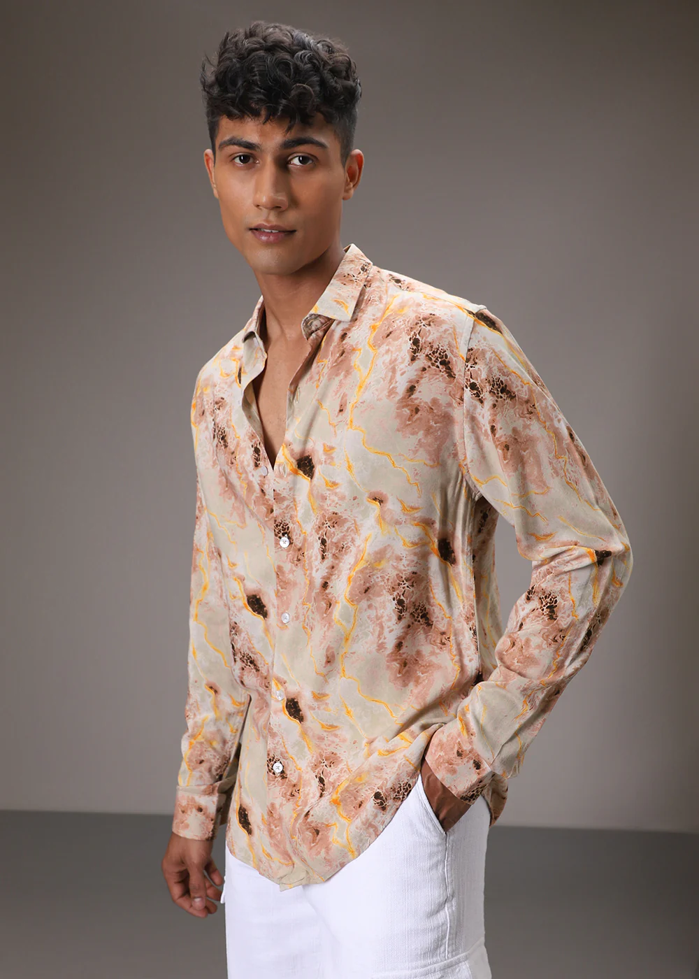 Aurora Abstract Feather Shirt - Image 3