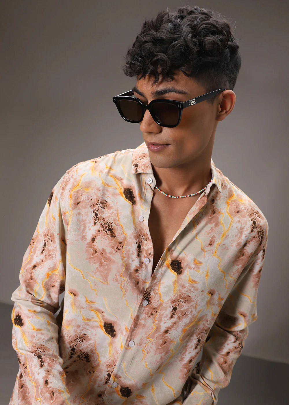 Aurora Abstract Feather Shirt - Image 6