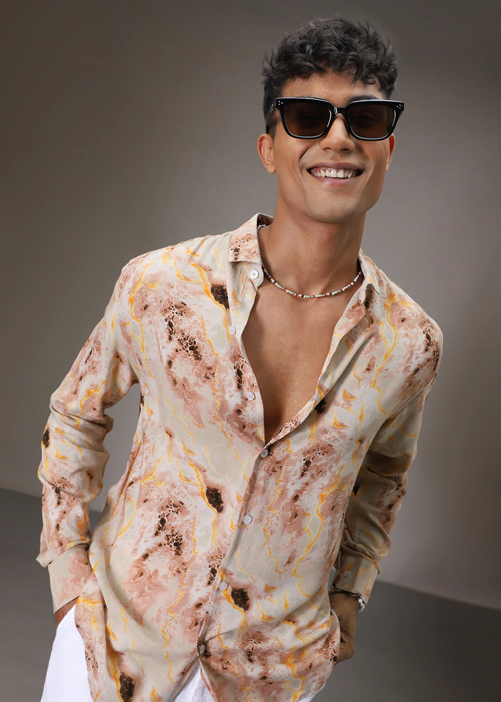 Aurora Abstract Feather Shirt - Image 7