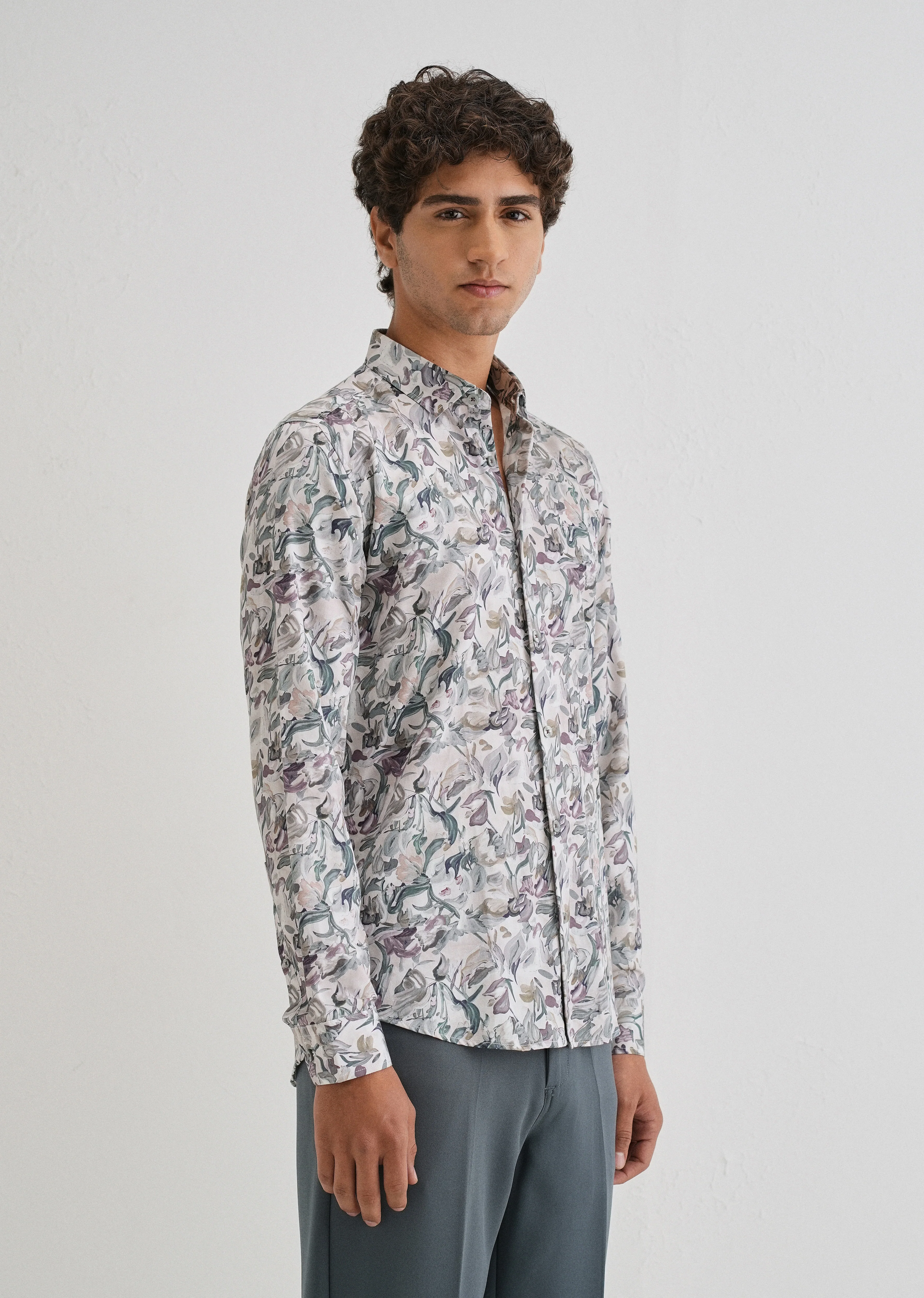Azalea Floral Printed Shirt - Image 4