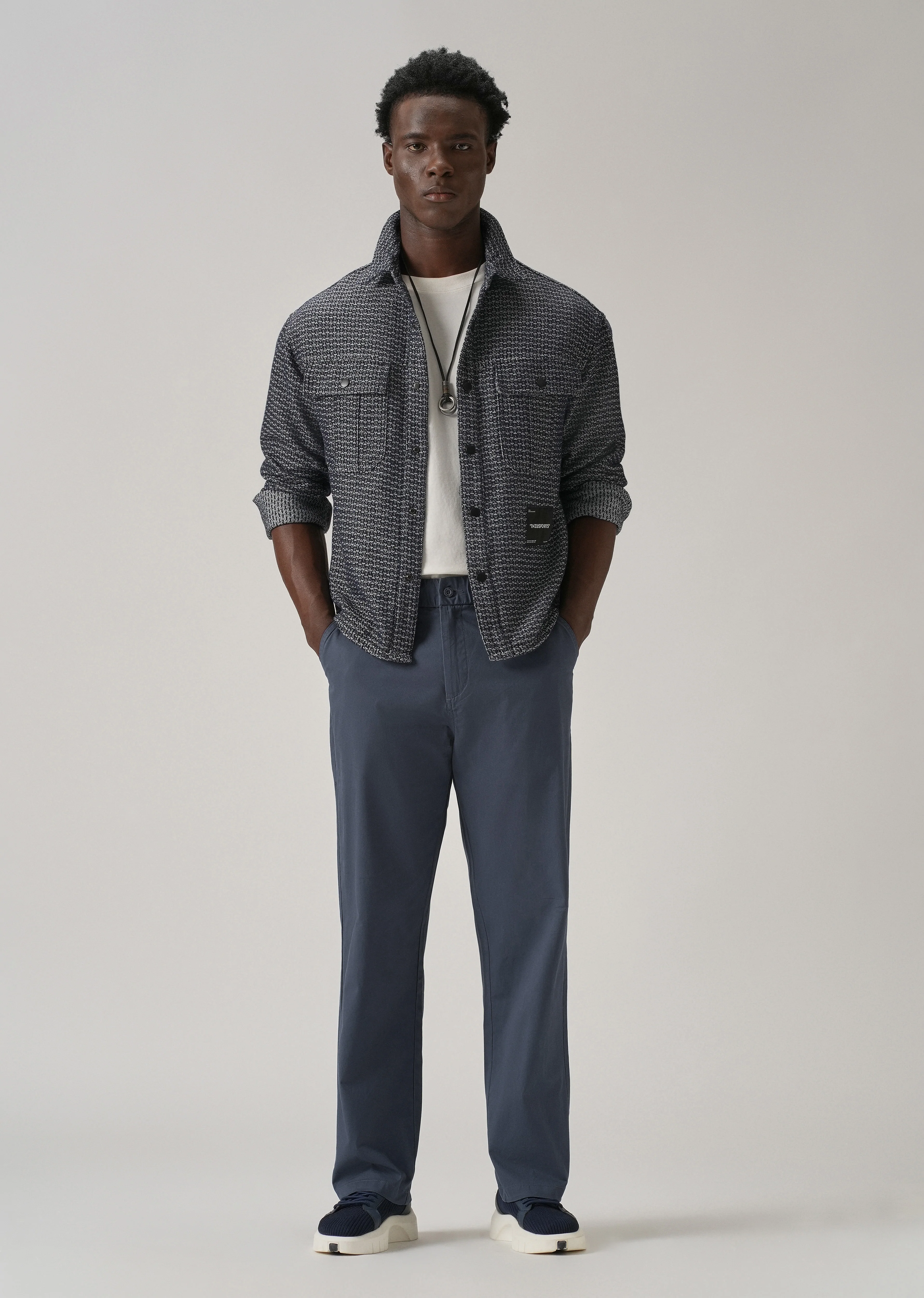 Baggy Fit Blue Chinos - Image 6