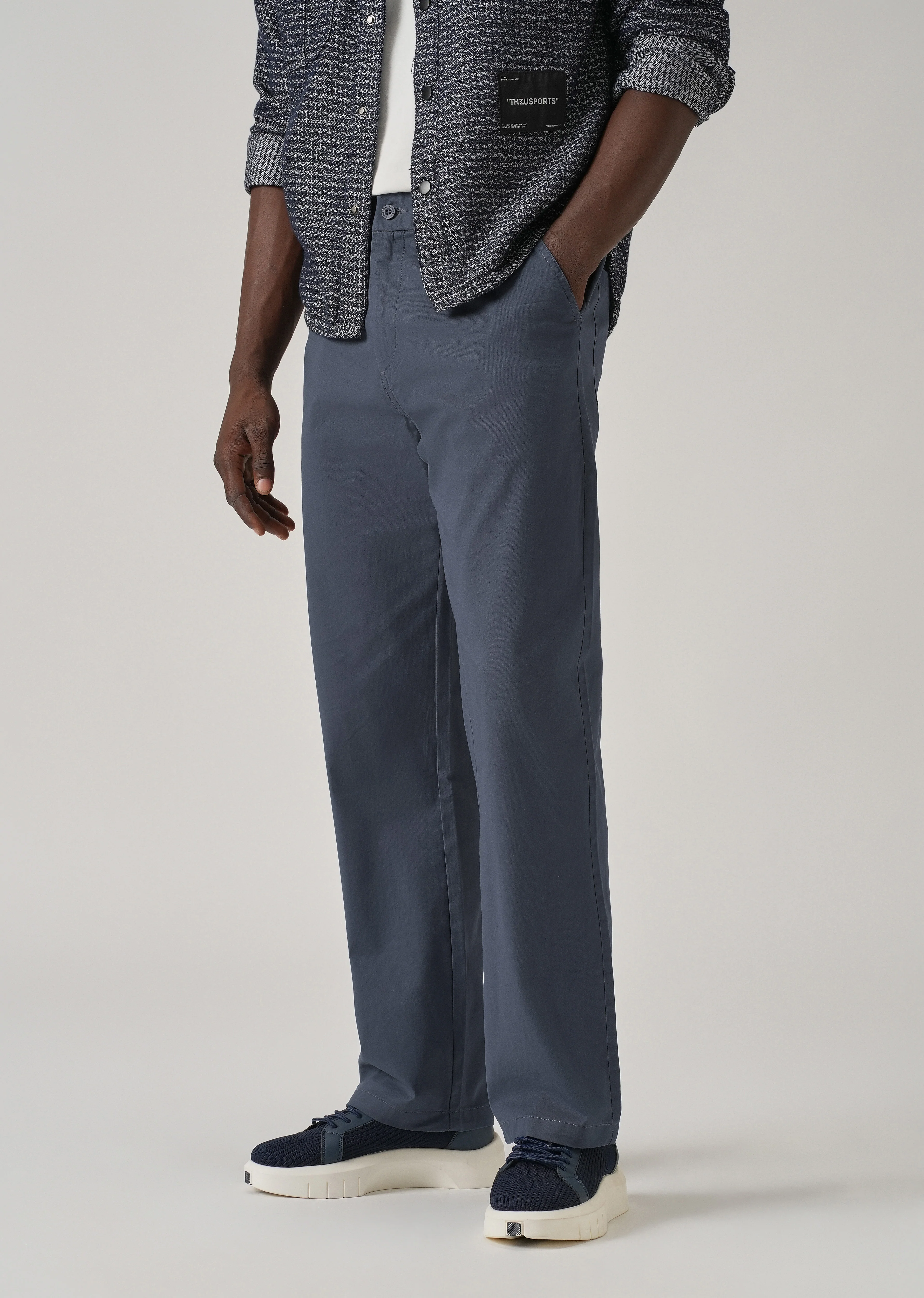 Baggy Fit Blue Chinos - Image 7