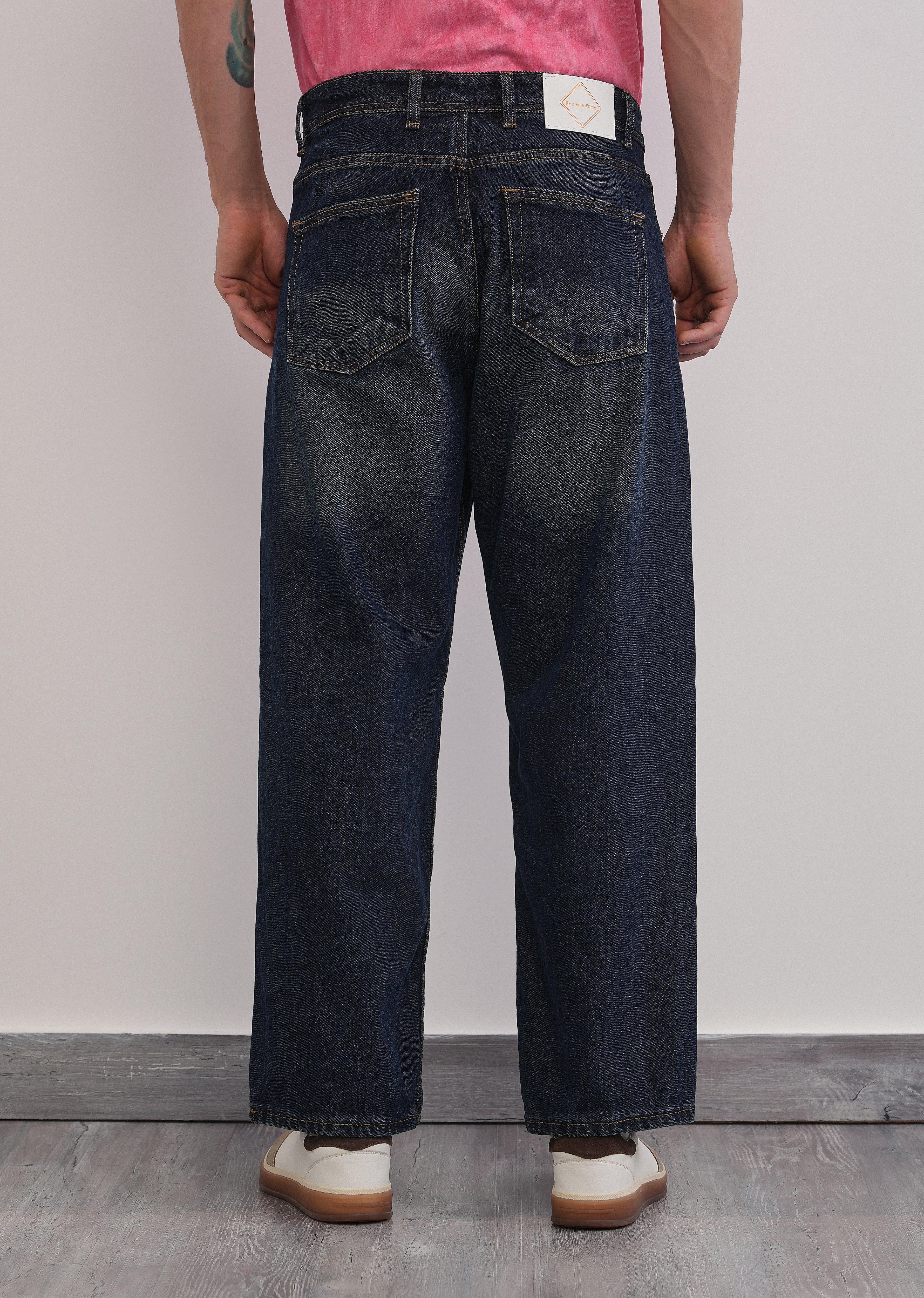 Baggy Fit Classic Dark Blue Jeans - Image 2