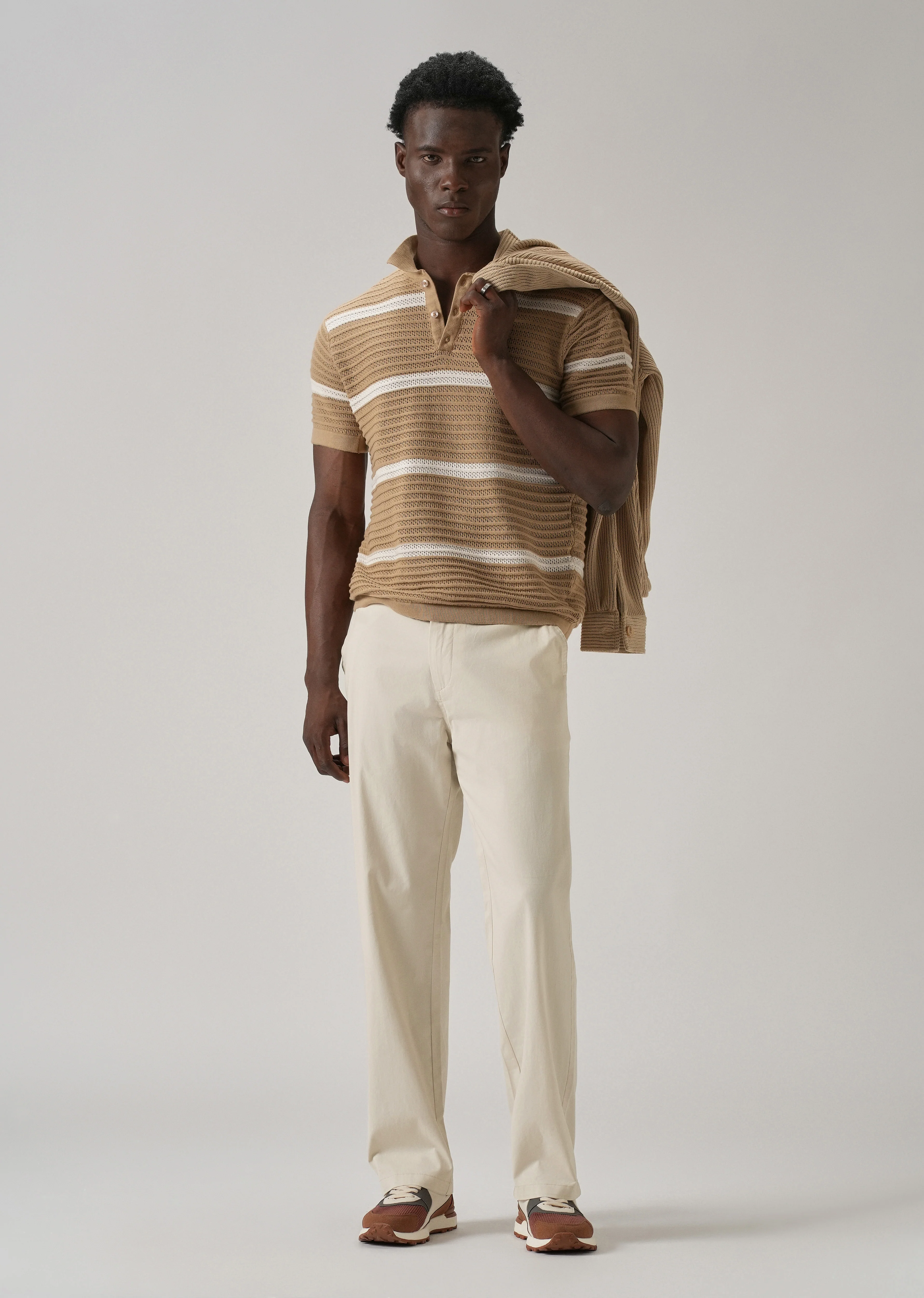 Baggy Fit Cream Chinos - Image 6