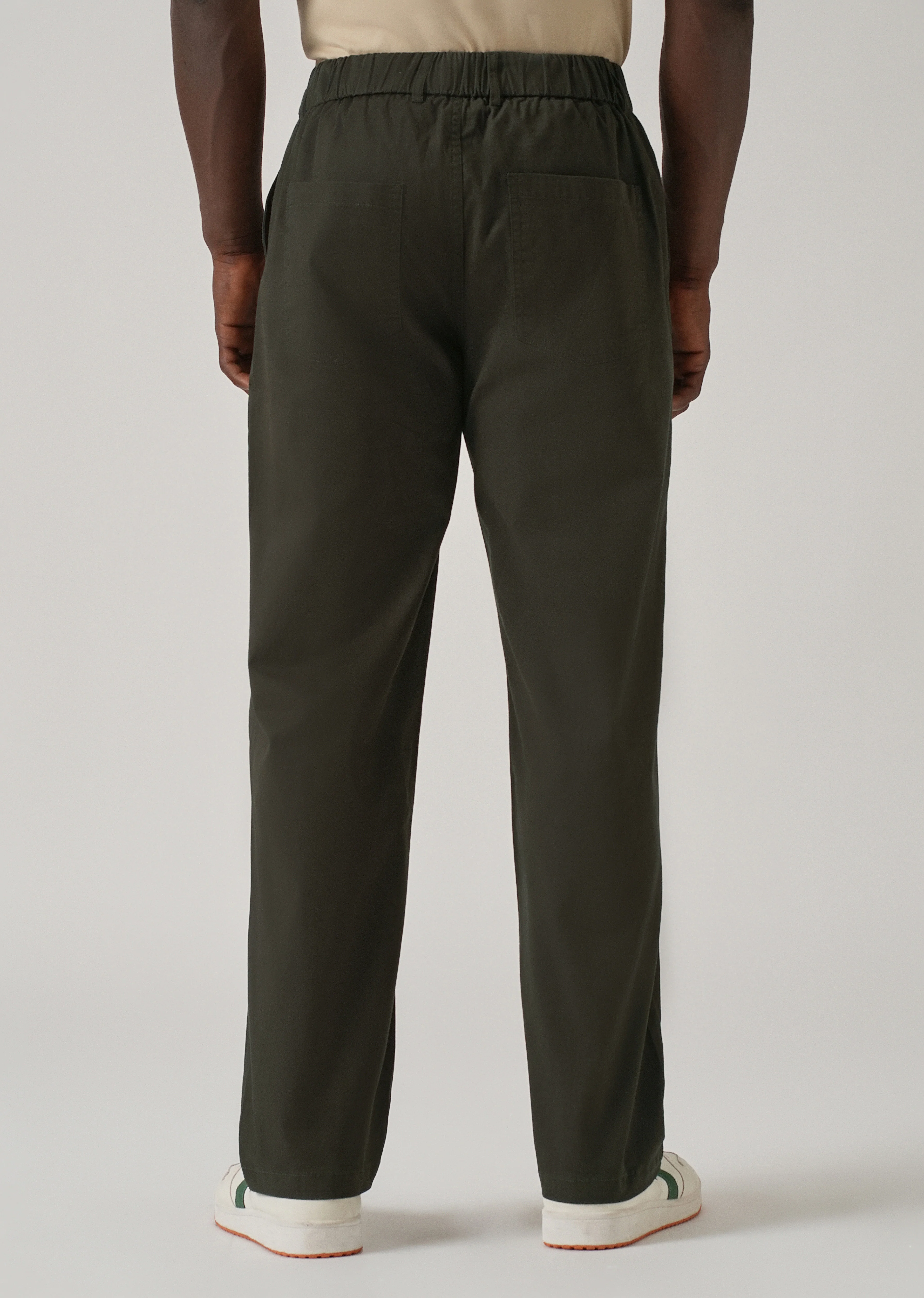 Baggy Fit Fern Green Chinos - Image 2