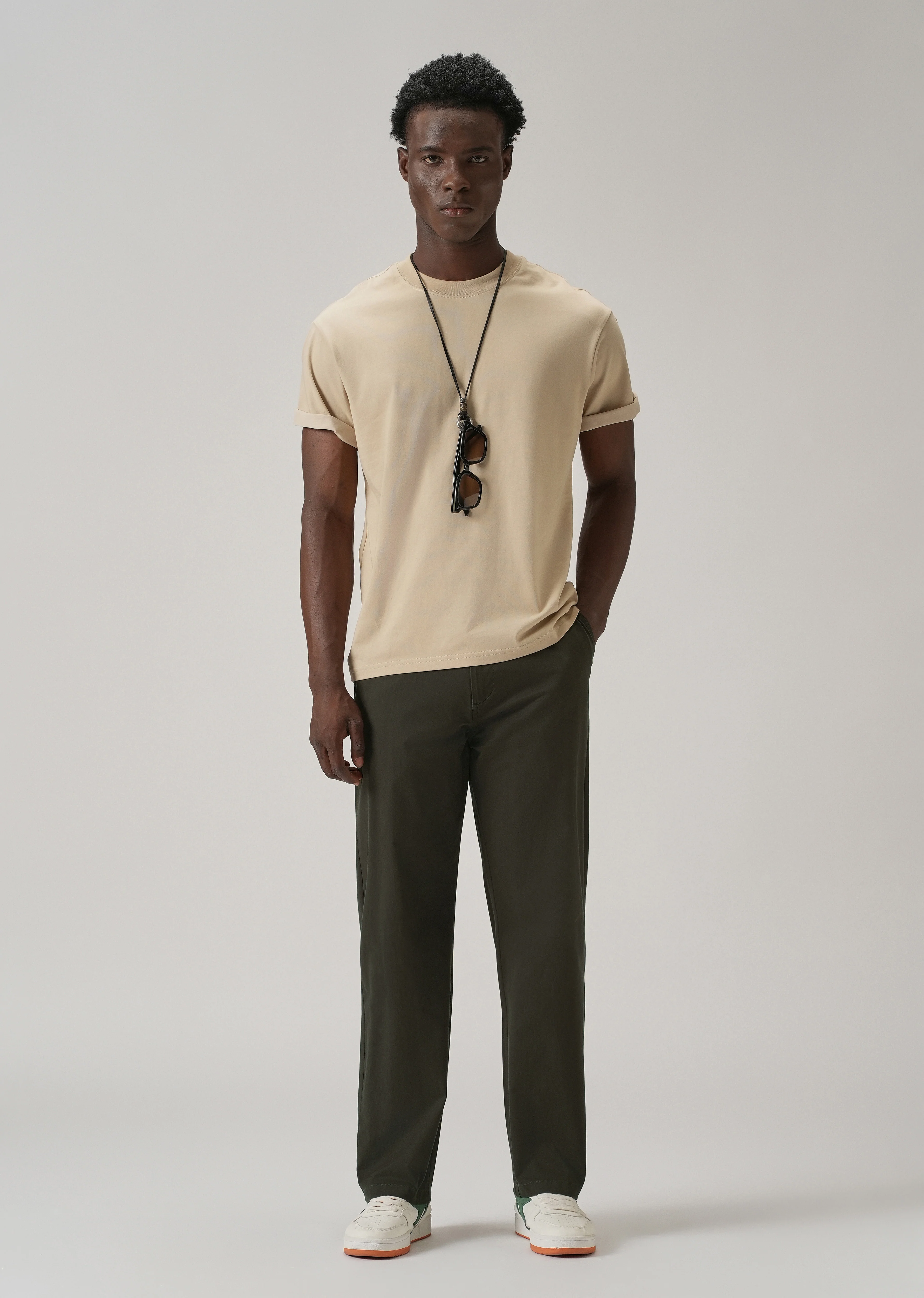 Baggy Fit Fern Green Chinos - Image 6