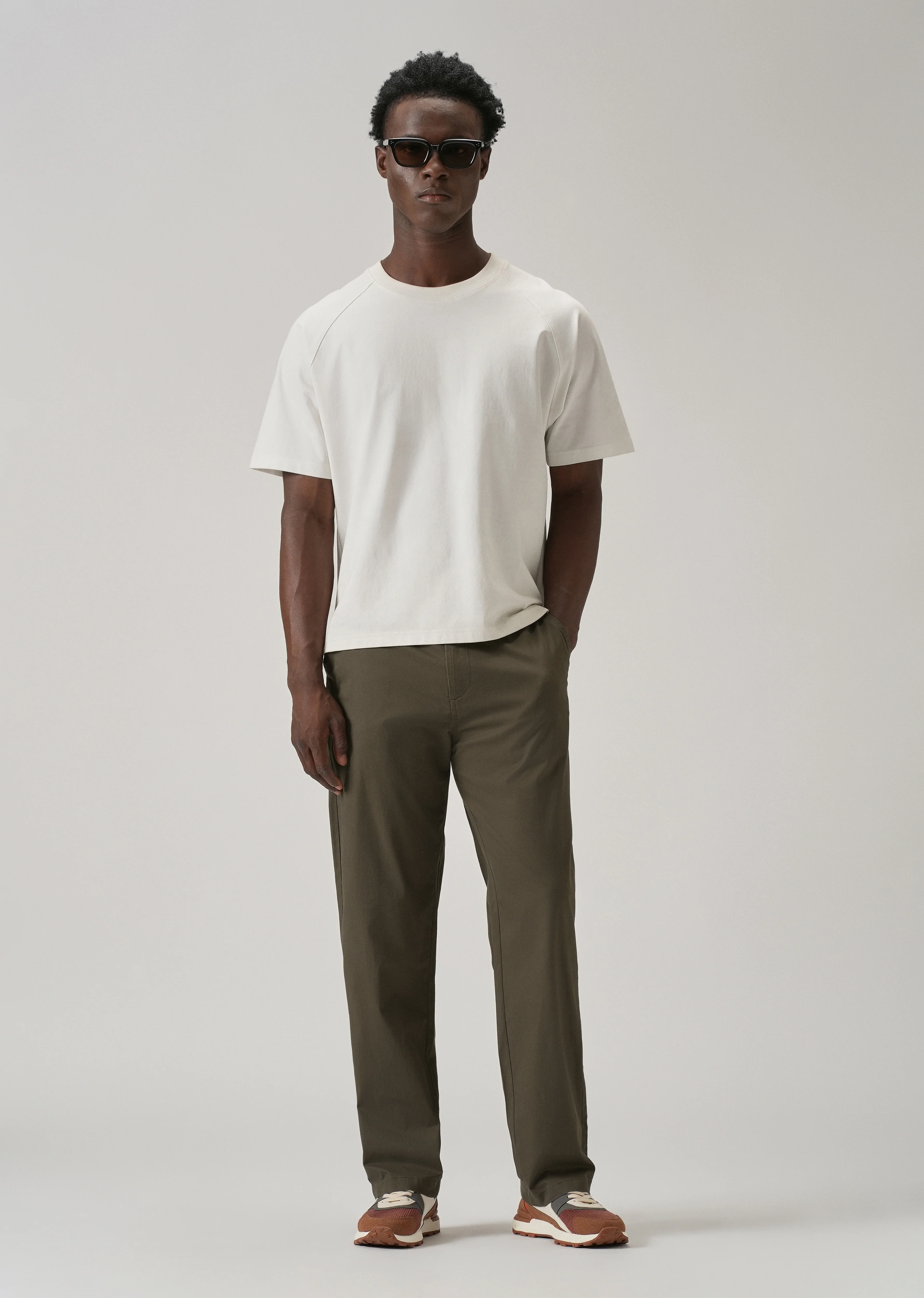 Baggy Fit Olive Green Chinos - Image 6