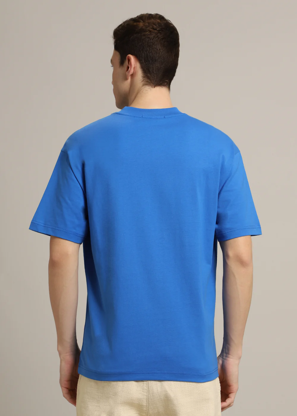 Banana Club Plain Embossed Oversized Fit T-shirt - Image 3