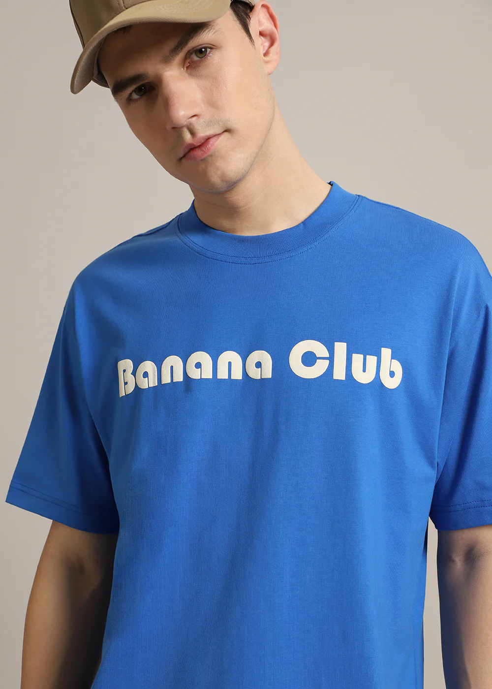 Banana Club Plain Embossed Oversized Fit T-shirt - Image 5