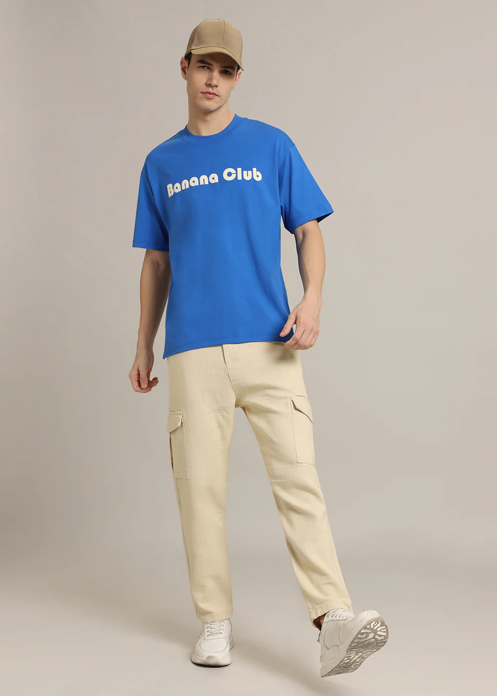 Banana Club Plain Embossed Oversized Fit T-shirt - Image 7
