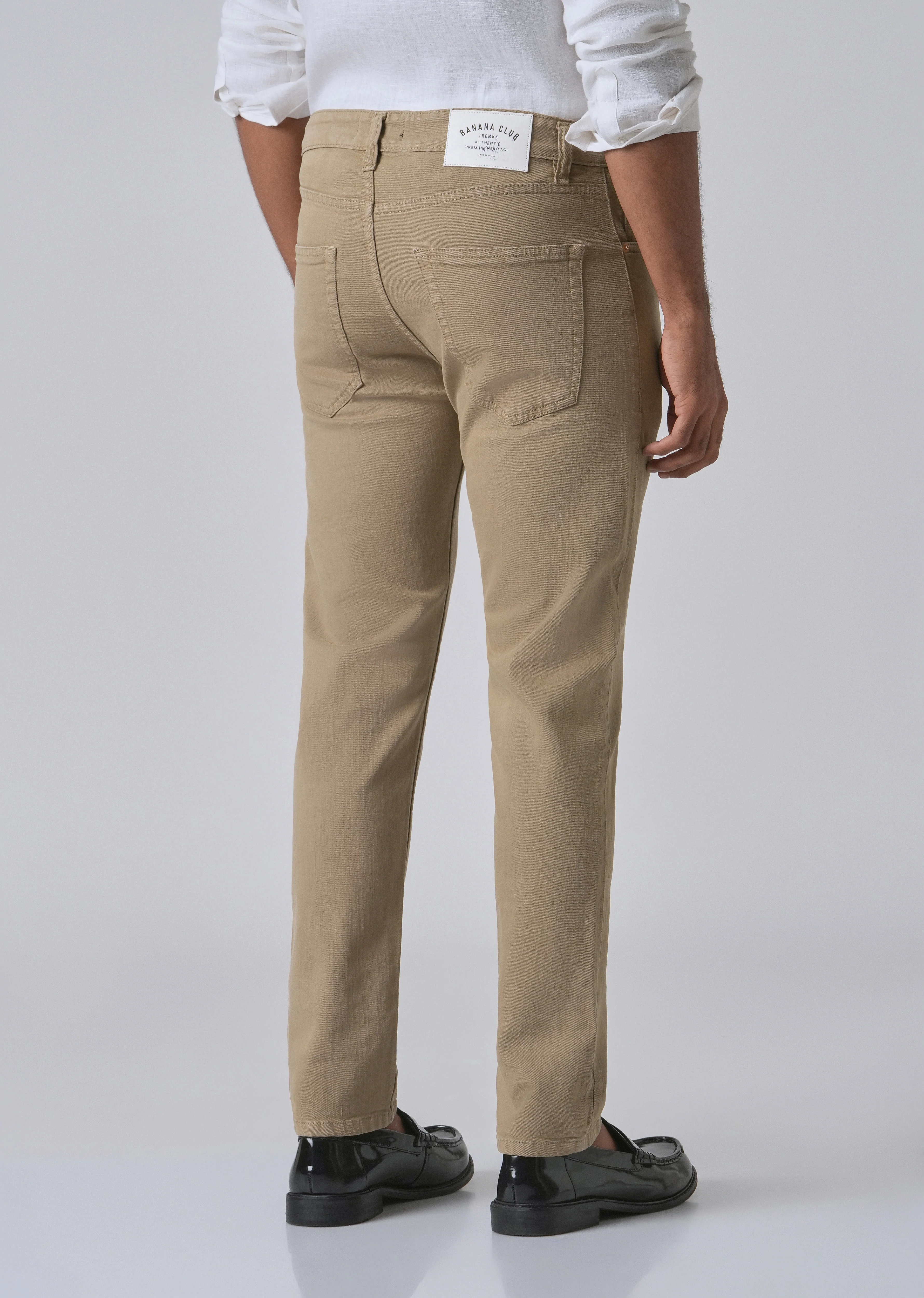 Barley Tan Ankle Slim Fit Jeans - Image 2