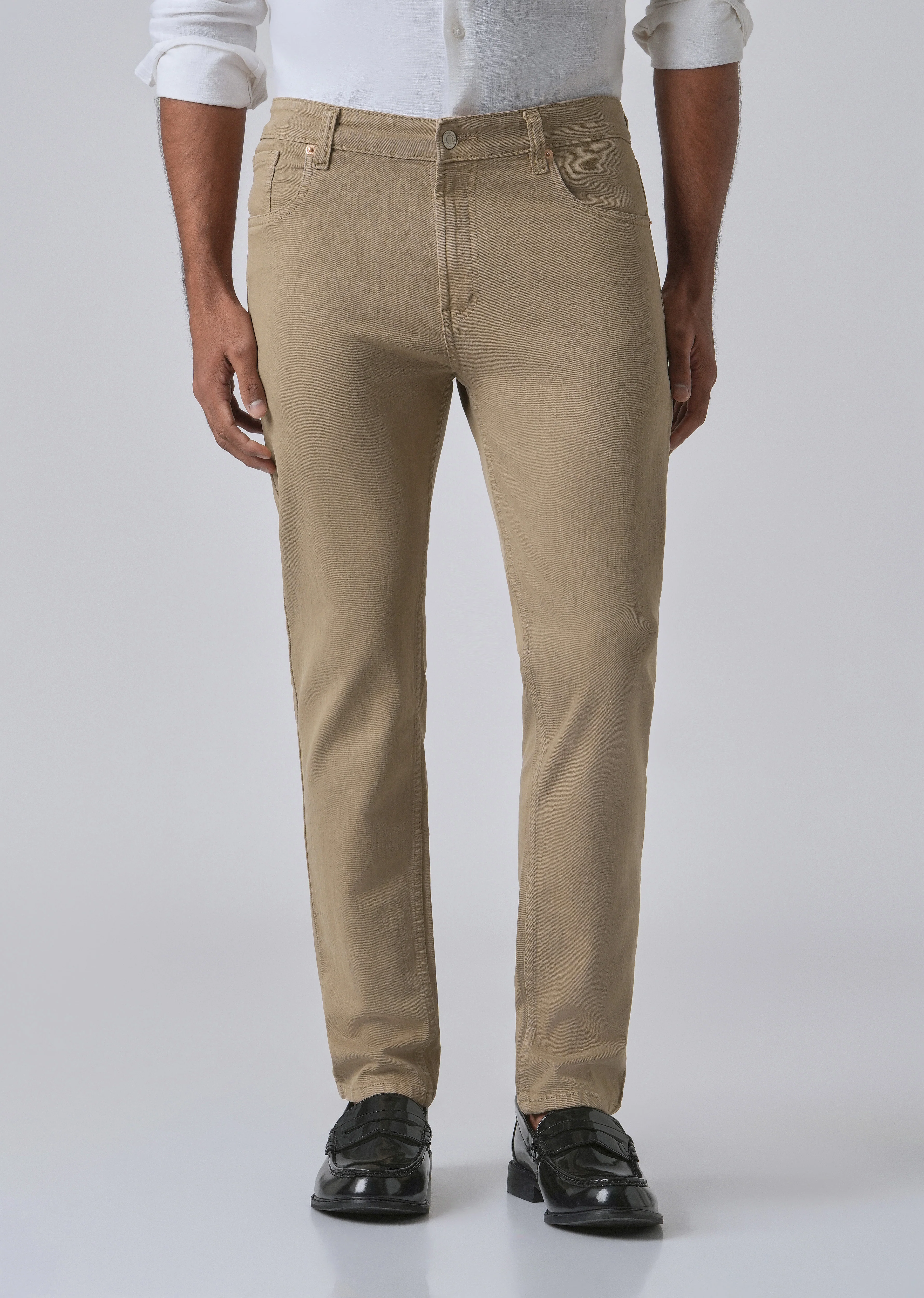 Barley Tan Ankle Slim Fit Jeans - Image 3