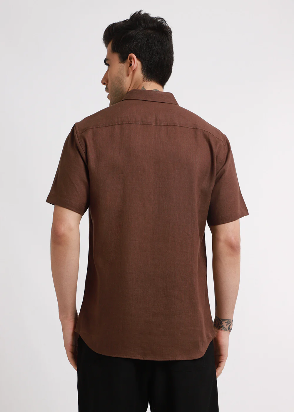 Batiste Brown Linen shirt - Image 5