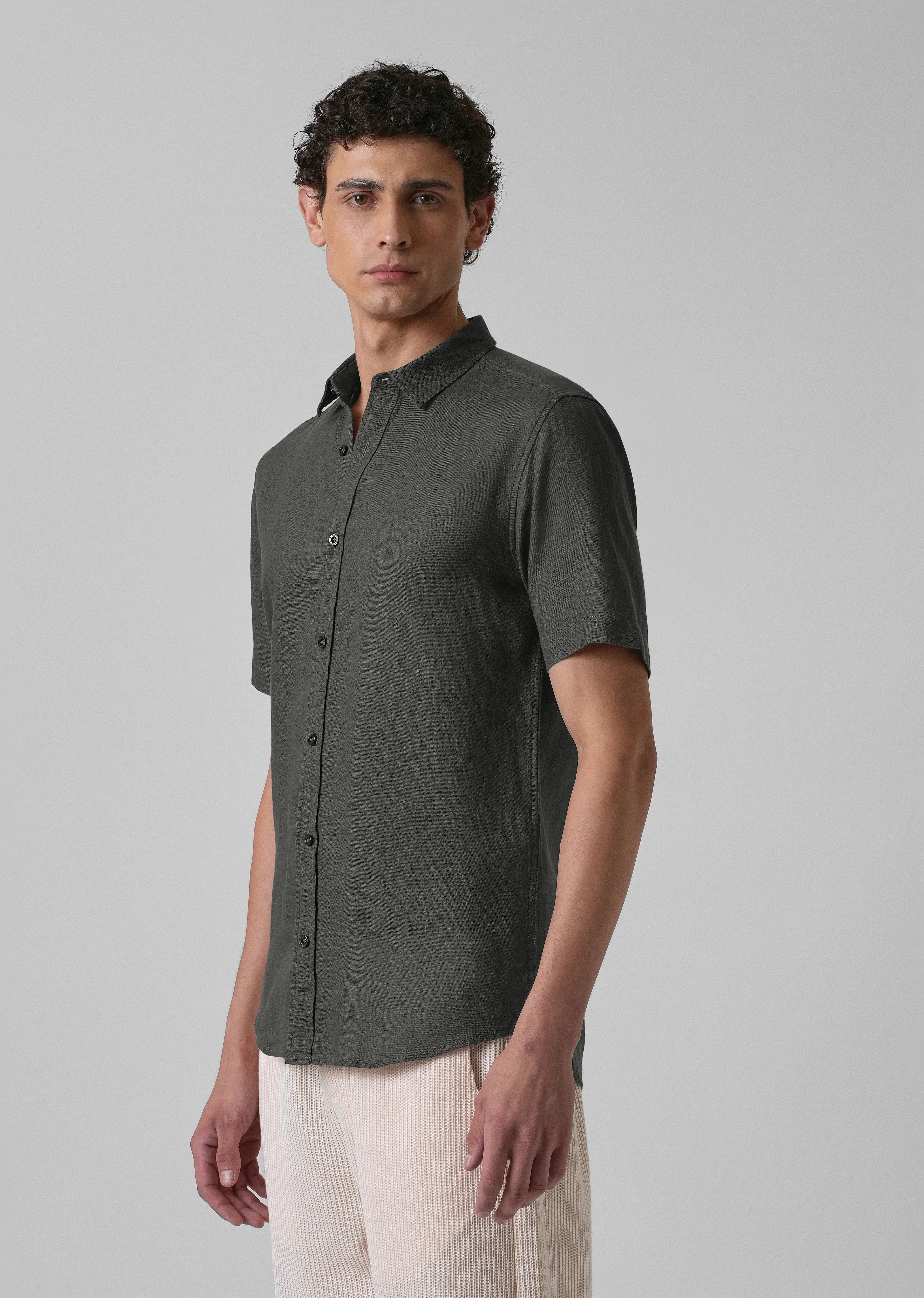 Batiste Gray Linen shirt - Image 4