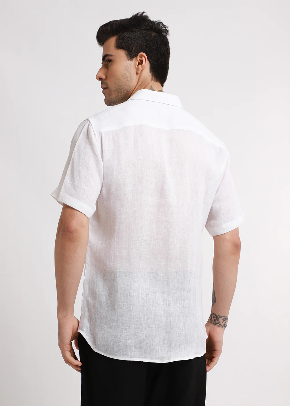 Batiste White Linen shirt - Image 4