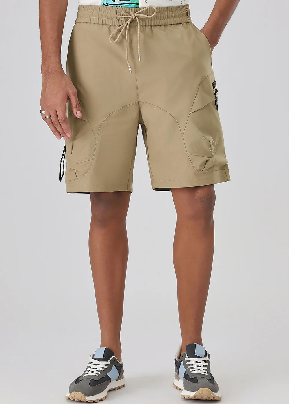 Beige Cargo Shorts - Image 8