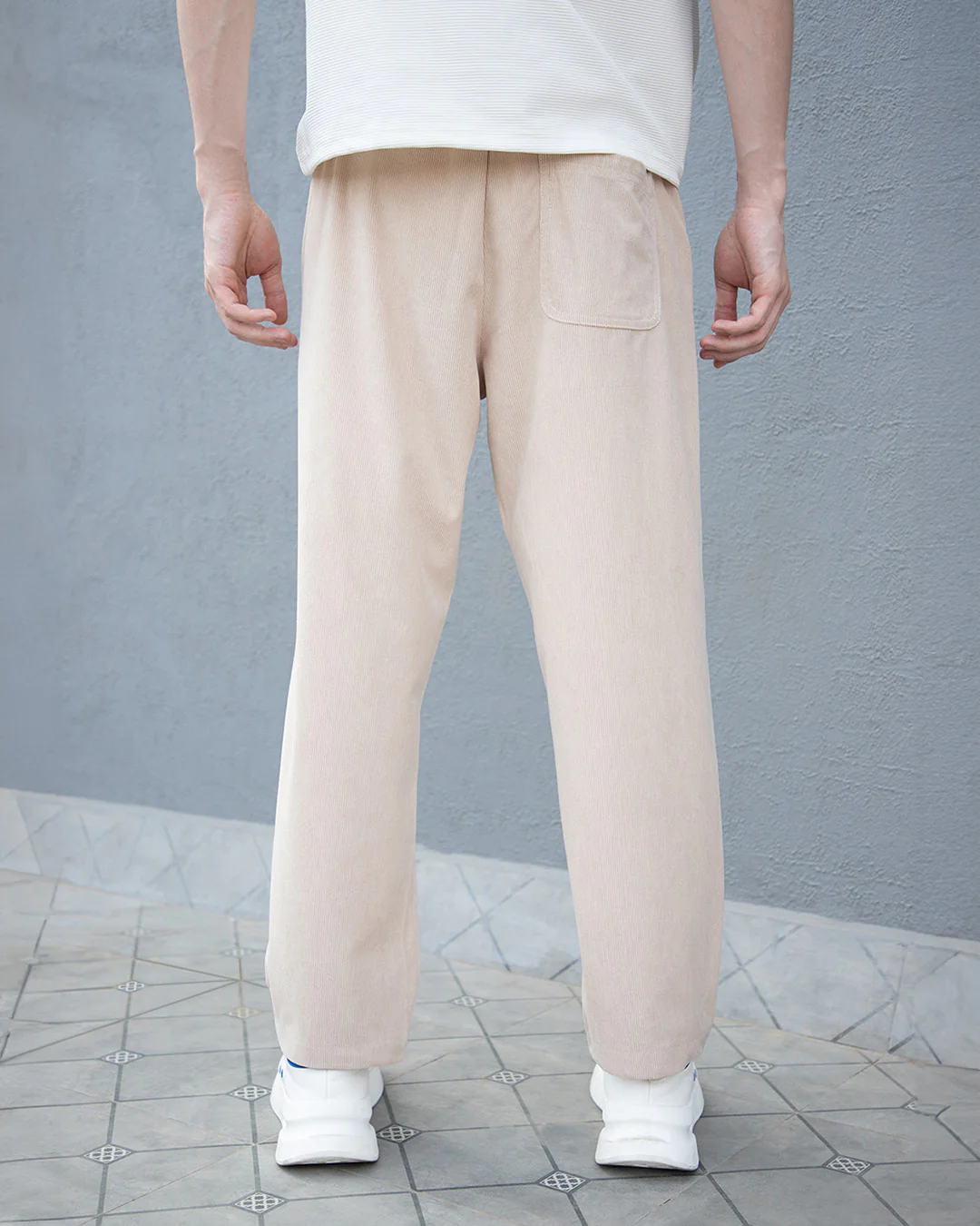 Beige Corduroy Pant - Image 4
